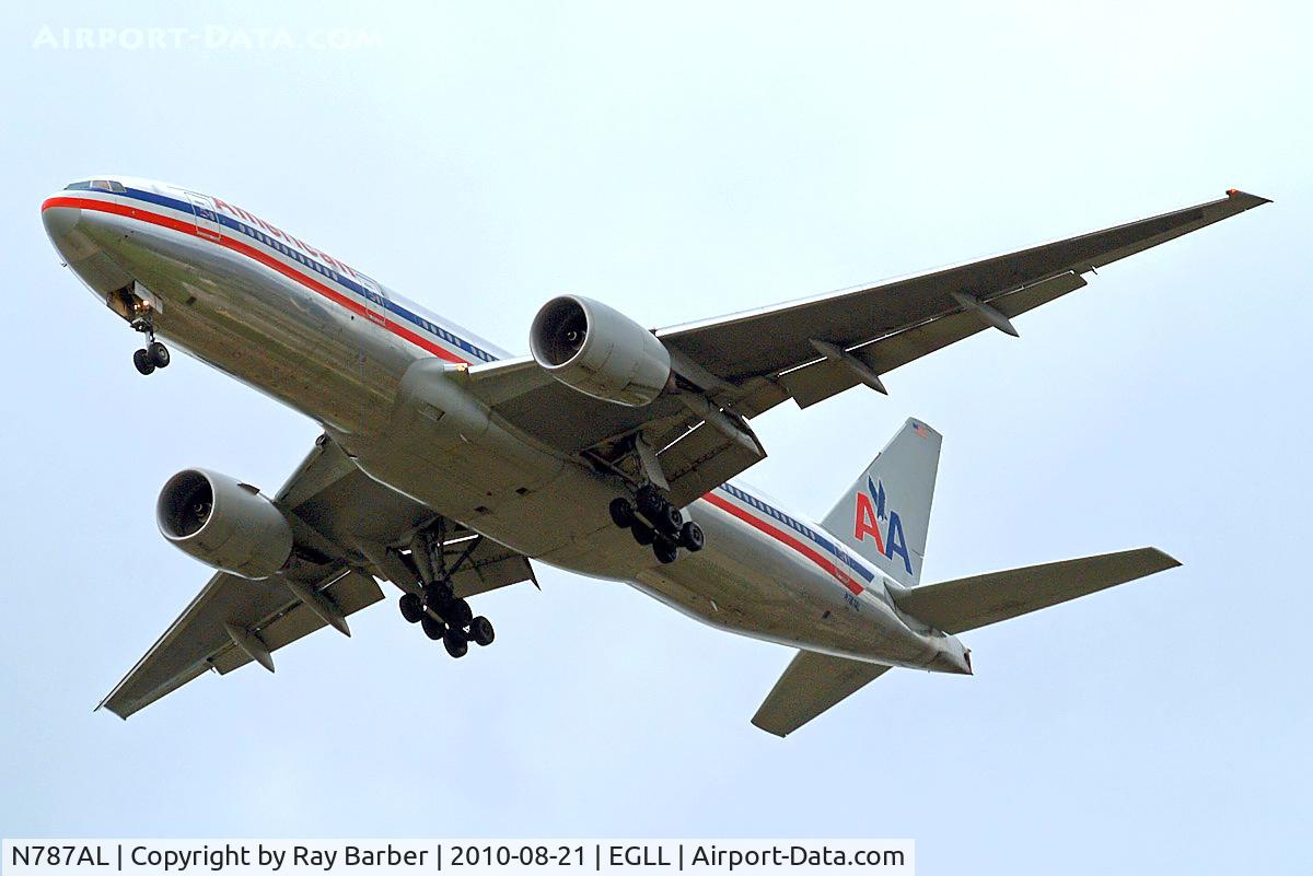 N787AL, 2000 Boeing 777-223 C/N 30010, Boeing 777-223ER [30010] (American Airlines) Home~G 21/08/2010. On approach 27R