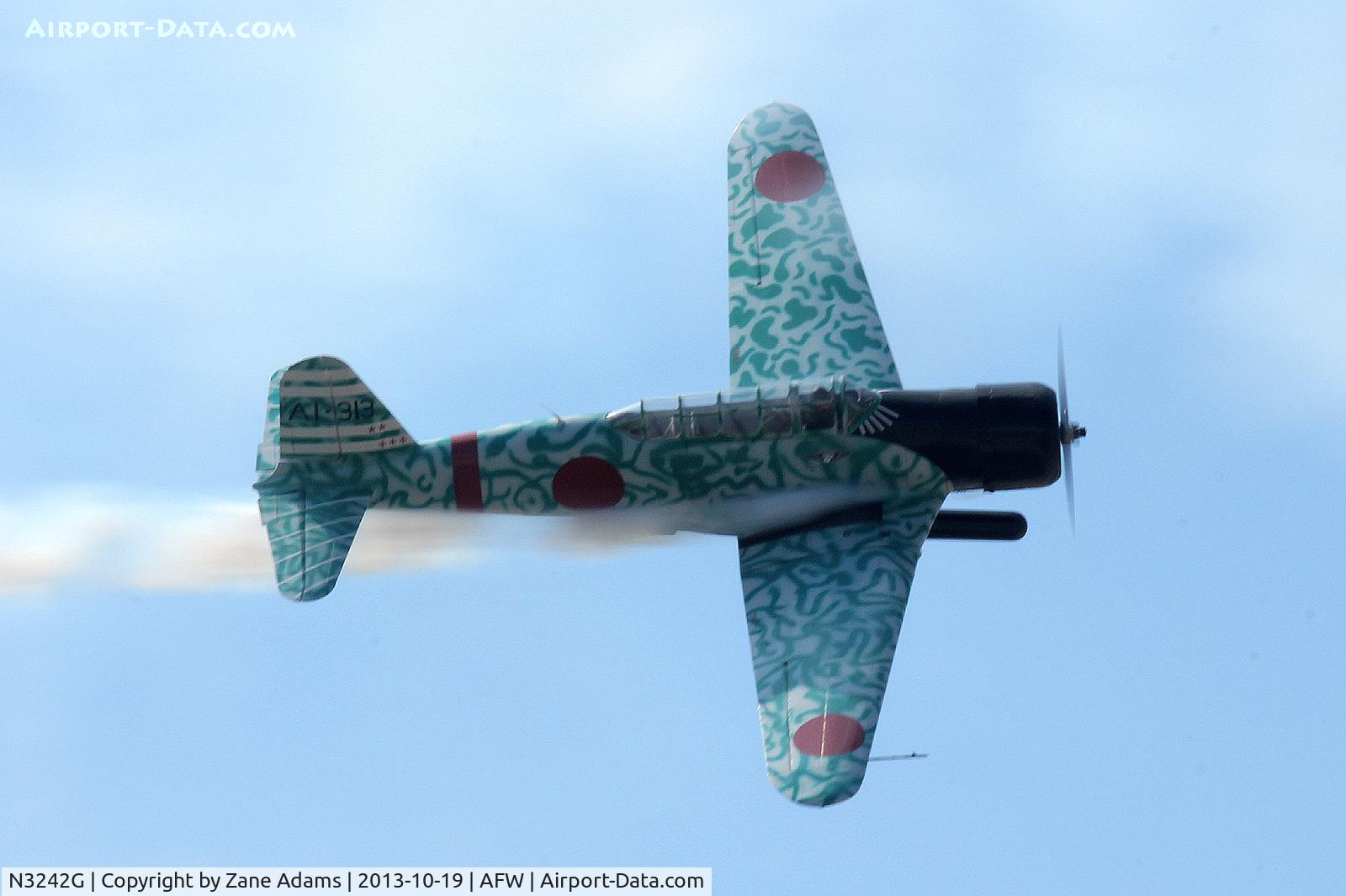 N3242G, 1945 North American AT-6D Texan C/N 43766, Tora Tora Tora flight at the 2013 Alliance Airshow