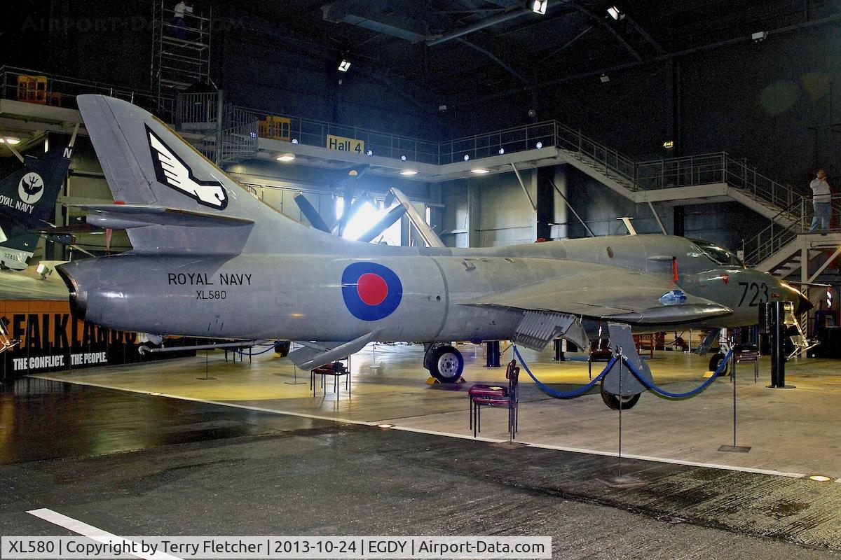 XL580, 1958 Hawker Hunter T.8M C/N 41H-693730, 1958 Hawker Hunter T.8, c/n: 41H-693730 at FAAM Yeovilton