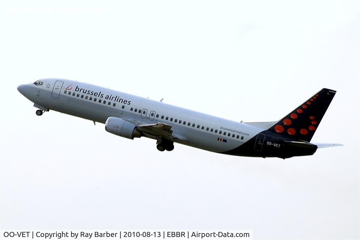OO-VET, 1998 Boeing 737-4Q8 C/N 28202, Boeing 737-4Q8 [28202] (Brussels Airlines)  Brussels~OO 13/08/2010