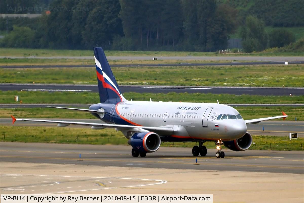 VP-BUK, 2007 Airbus A319-112 C/N 3281, Airbus A319-111 [3281] (Aeroflot Russian Airlines) Brussels~OO 15/08/2010