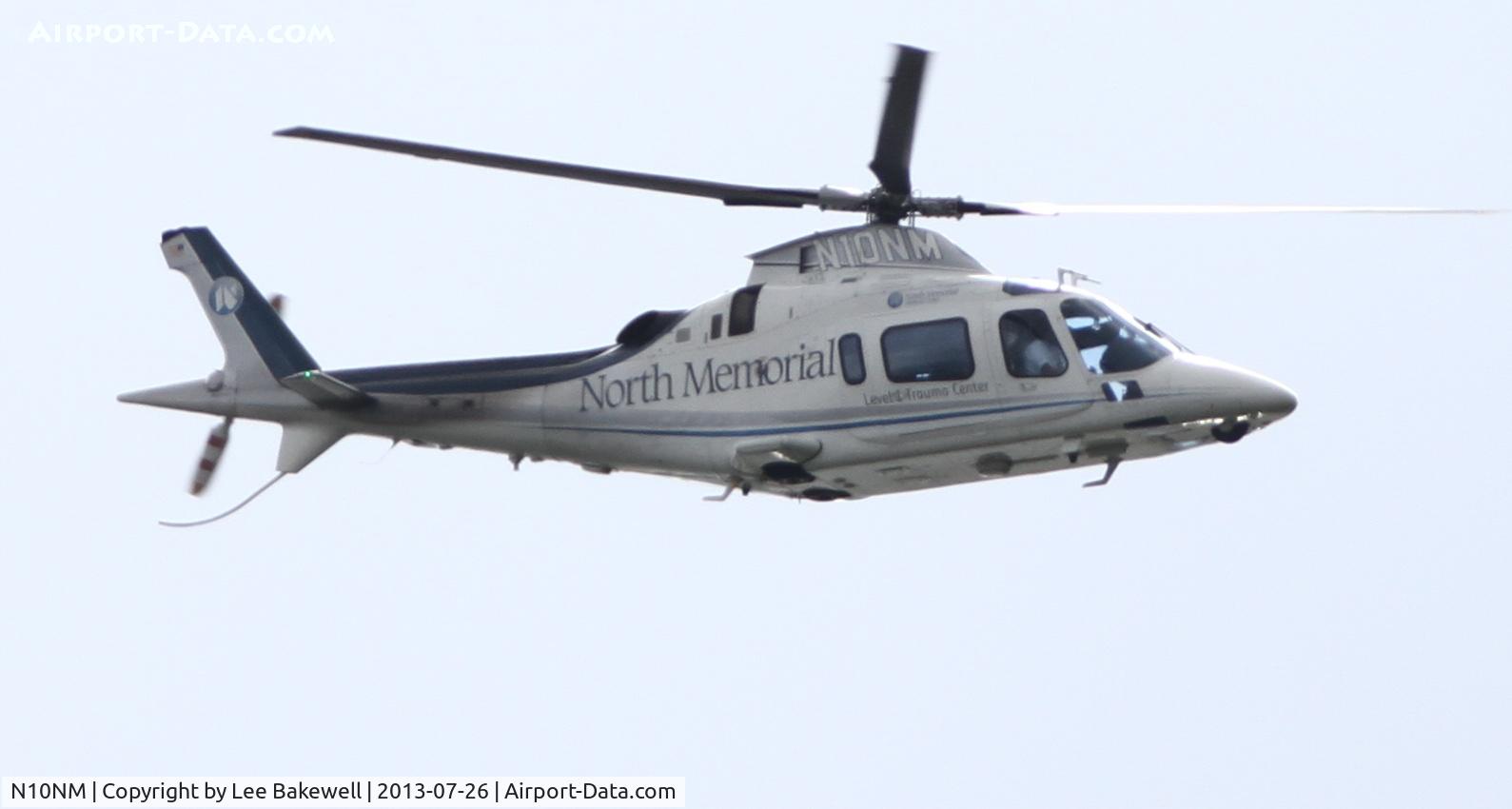 N10NM, Agusta A-109E C/N 11054, Photo taken while plane was operating over Forest Lake, MN