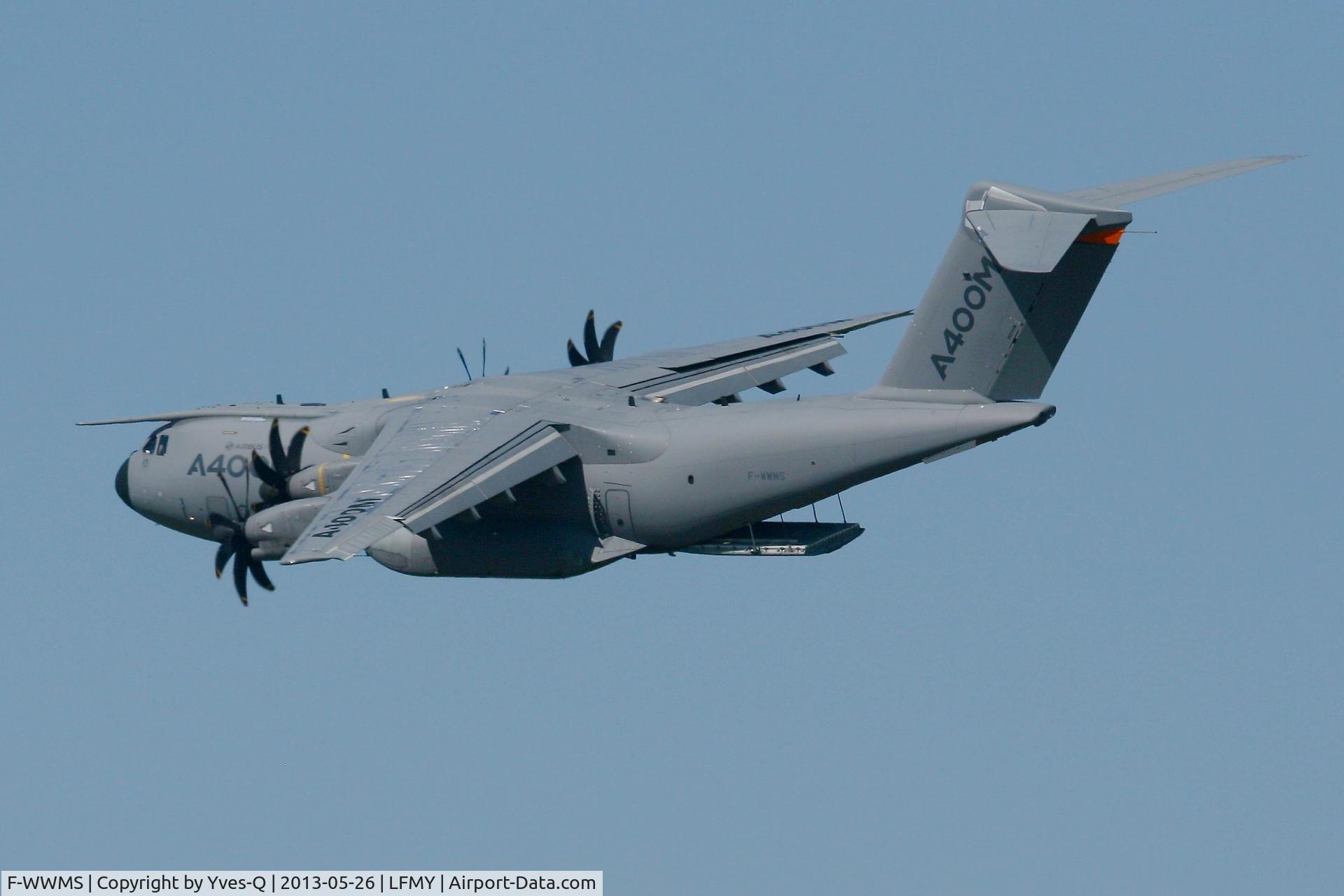 F-WWMS, 2010 Airbus A400M Atlas C/N 003, Airbus Military A400M Atlas low height flight, Salon de Provence Air Base 701 (LFMY)