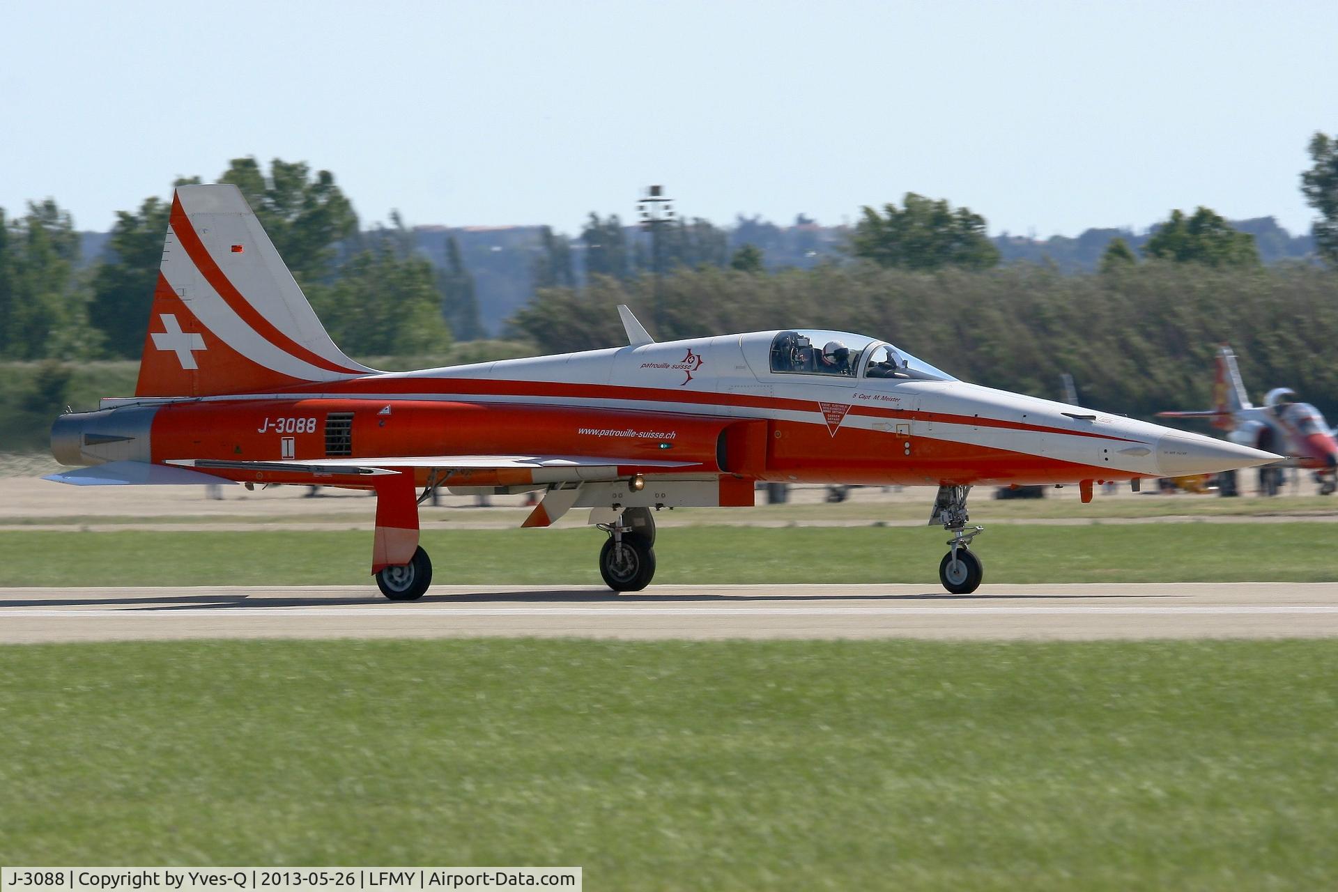 J-3088, Northrop F-5E Tiger II C/N L.1088, Northrop F-5E Tiger II, Capt Michael Meister, 2nd  solo of Patrouille Suisse 2013, Swiss Air Force Aerobatic Team, Salon de Provence Air Base 701 (LFMY)