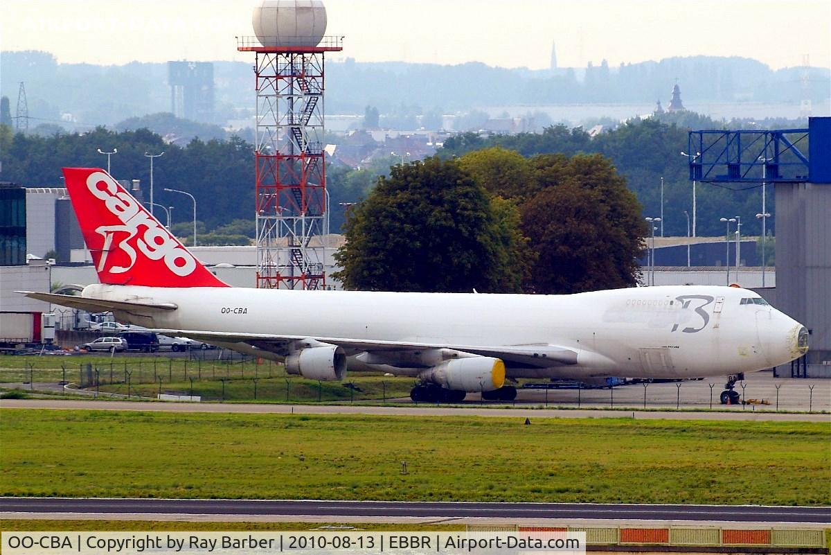 OO-CBA, 1988 Boeing 747-228F/SCD C/N 24158, Boeing 747-228F [24158] (Cargo B Airlines) Brussels~OO 13/08/2010. Stored after major damage from a bird strike.