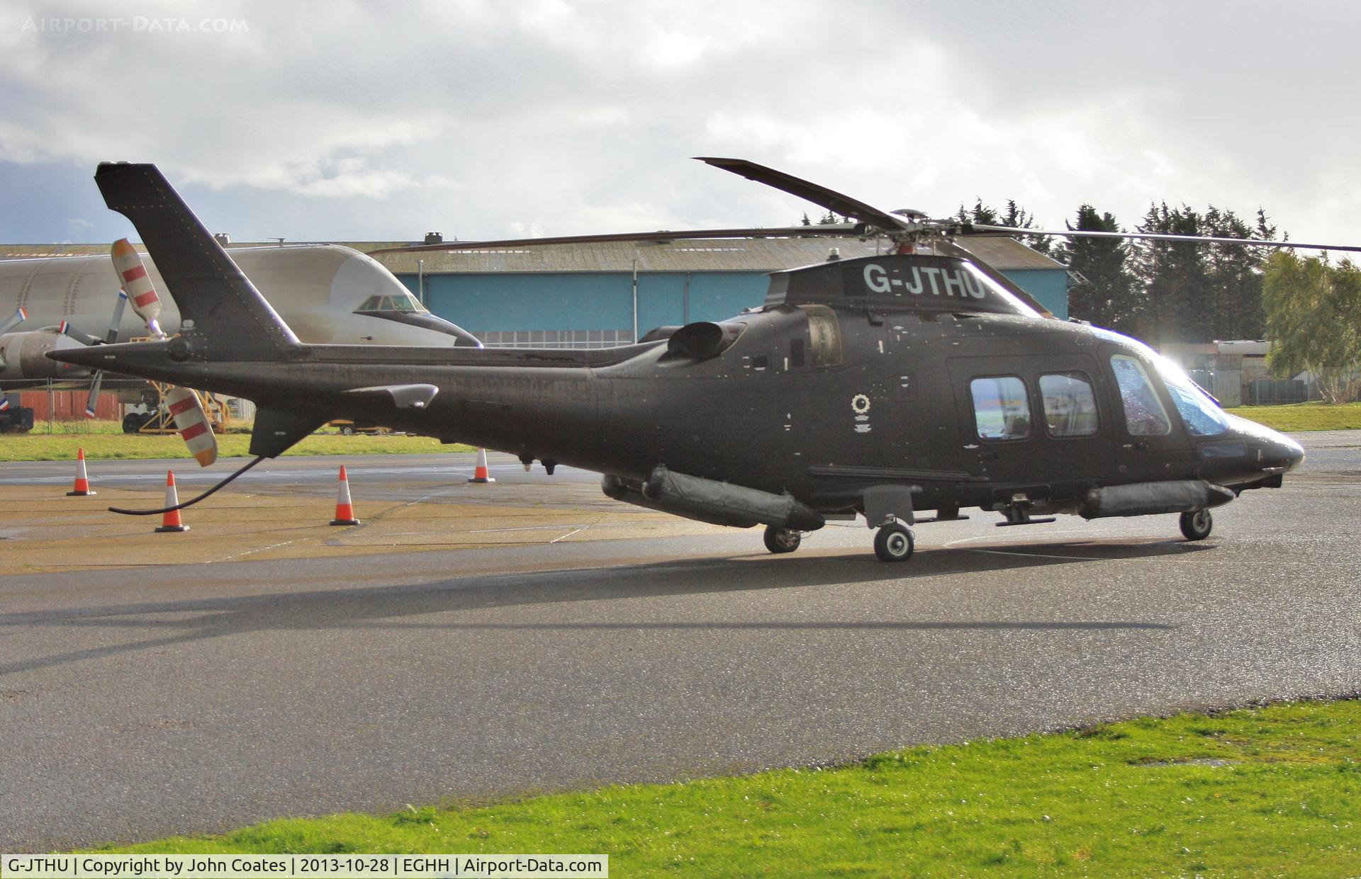 G-JTHU, 2012 AgustaWestland AW-109SP GrandNew C/N 22291, Parked at BHL after storm