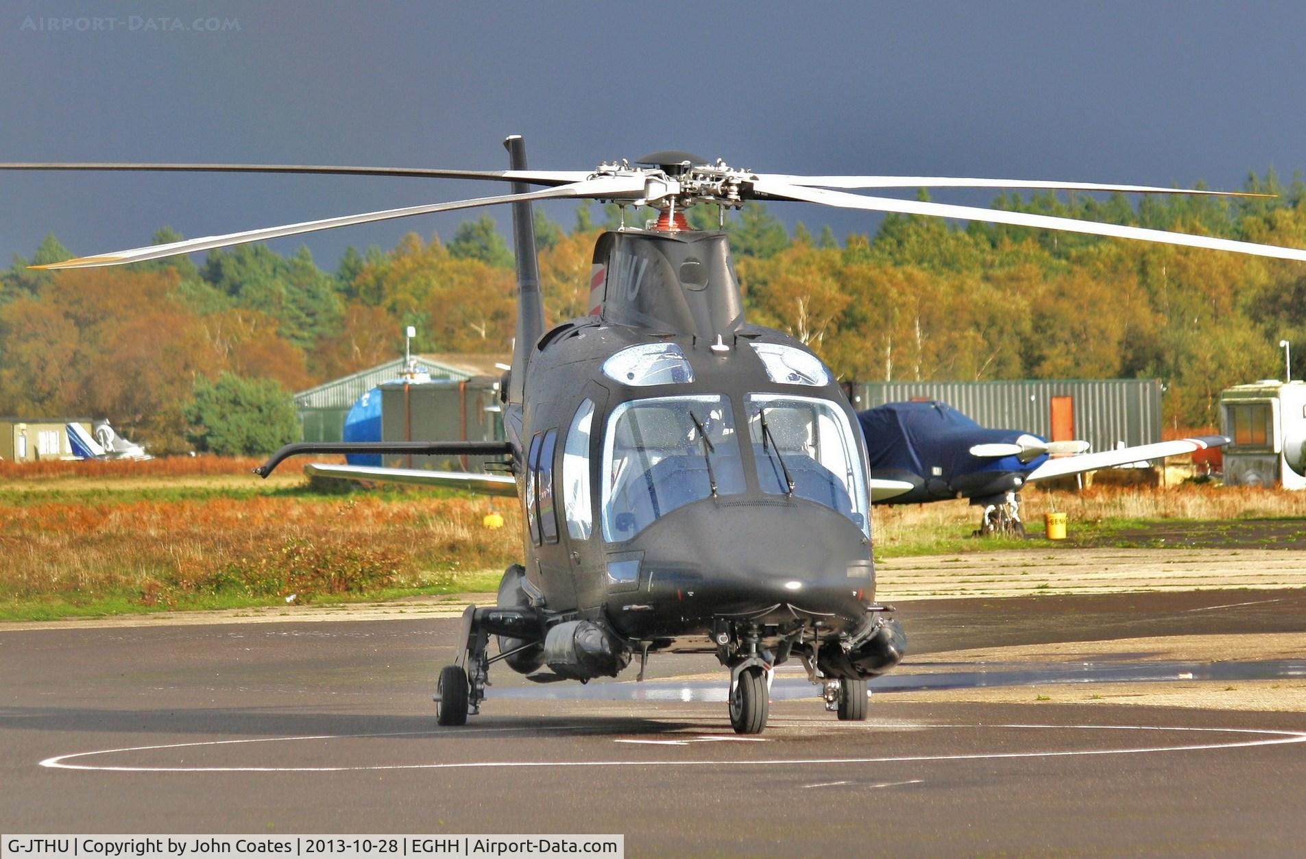 G-JTHU, 2012 AgustaWestland AW-109SP GrandNew C/N 22291, Pointing into strong gales