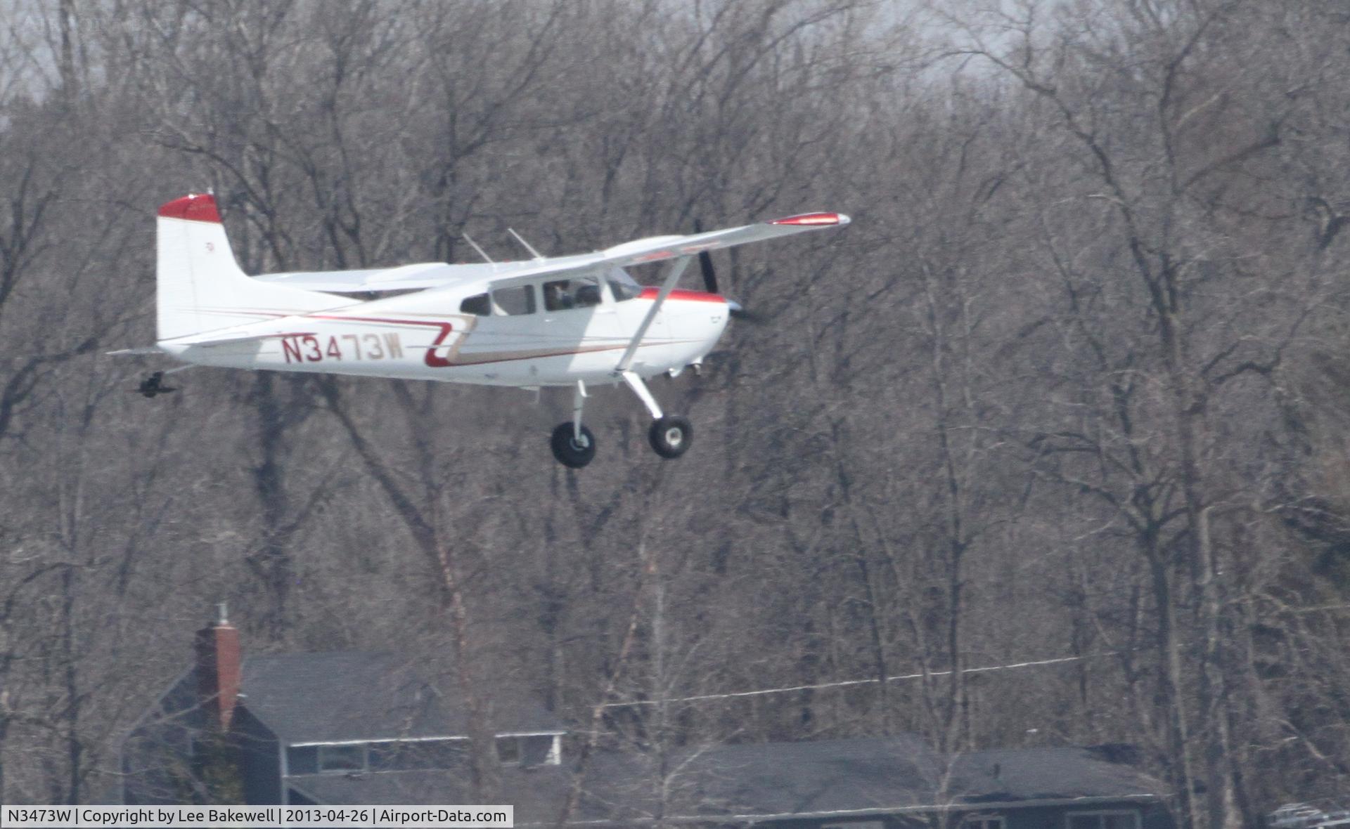N3473W, 1980 Cessna A185F Skywagon 185 C/N 18504080, Photo taken while plane was operating over Forest Lake, MN