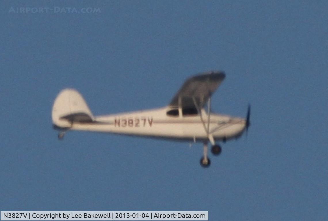 N3827V, 1948 Cessna 170 C/N 18685, Photo taken while plane was operating over Forest Lake, MN