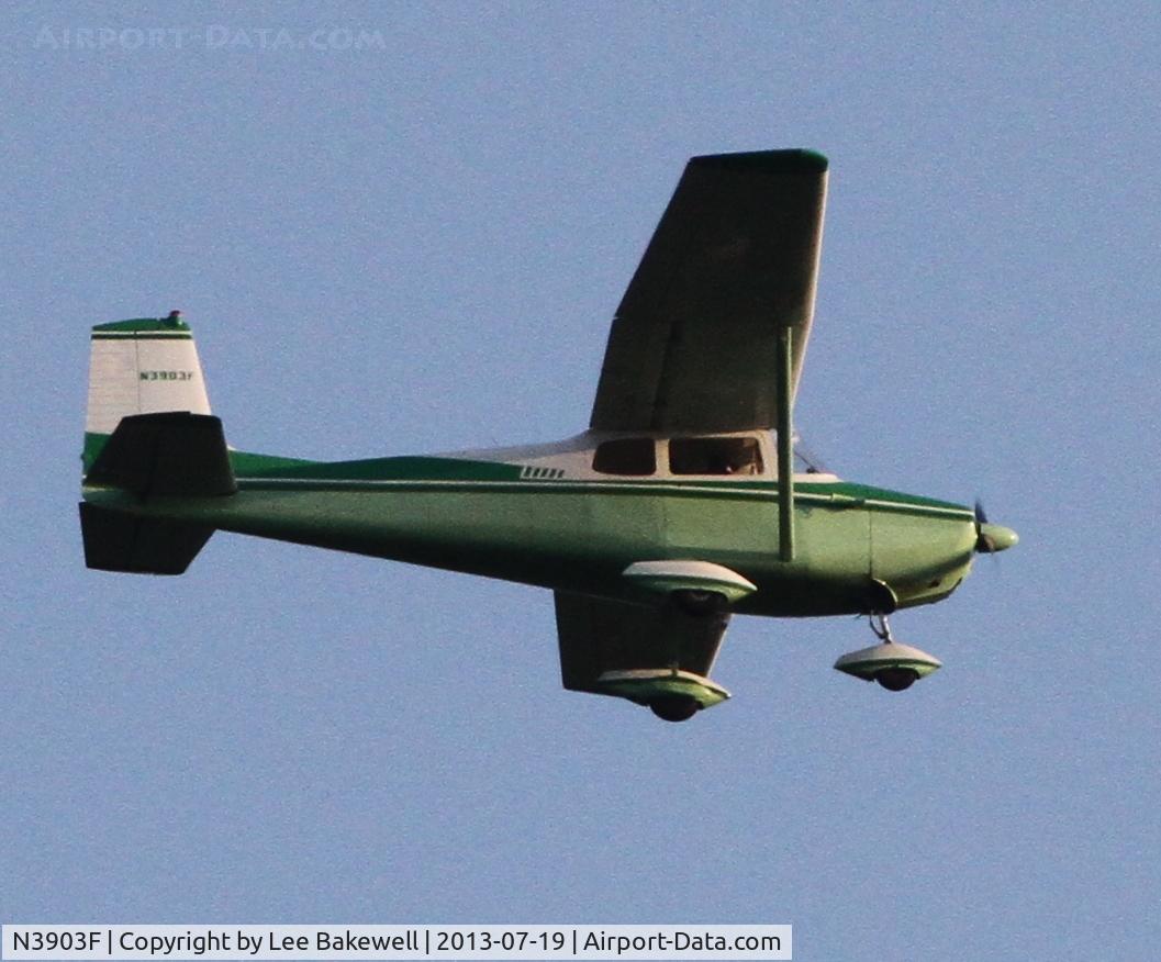 N3903F, 1958 Cessna 172 C/N 36803, Photo taken while plane was operating over Forest Lake, MN