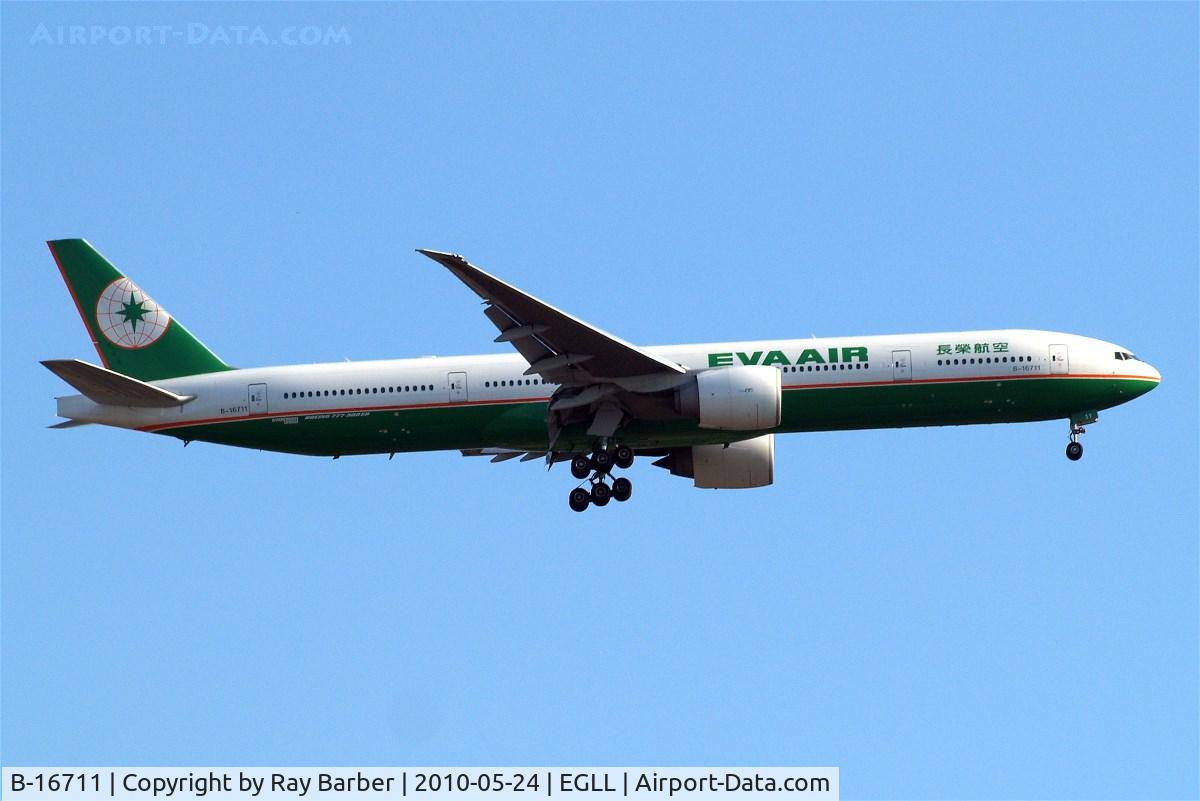 B-16711, 2008 Boeing 777-35E/ER C/N 33754, Boeing 777-35EER [33754] (EVA Airways) Home~G 24/05/2010. On approach 27L.