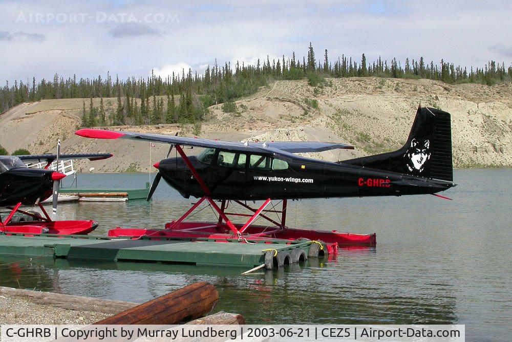 C-GHRB, Cessna A185E Skywagon 185 C/N 18502021, Docked on Schwatka Lake, Whitehorse, Yukon.