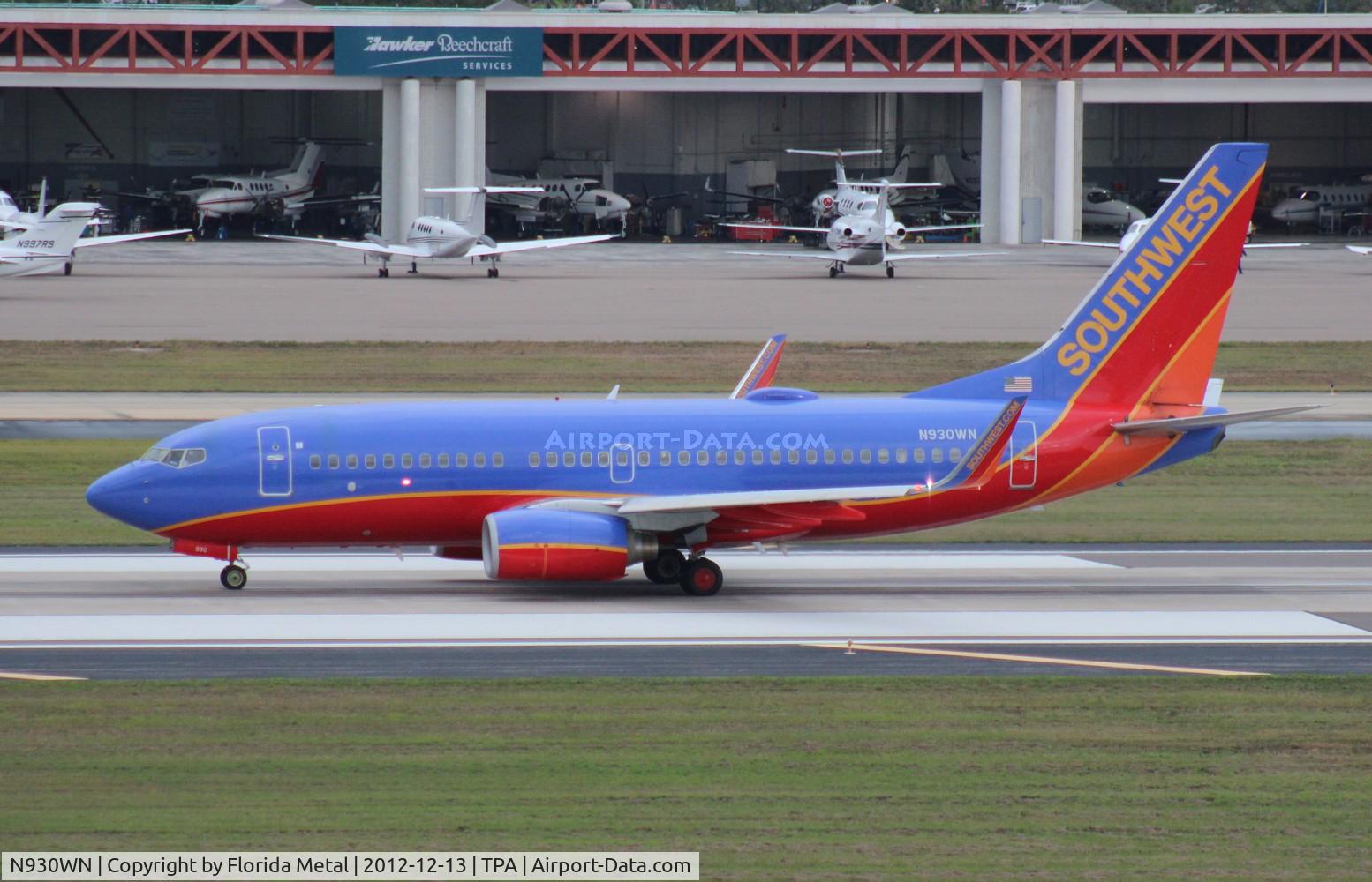 N930WN, 2009 Boeing 737-7H4 C/N 36636, Southwest 737-700