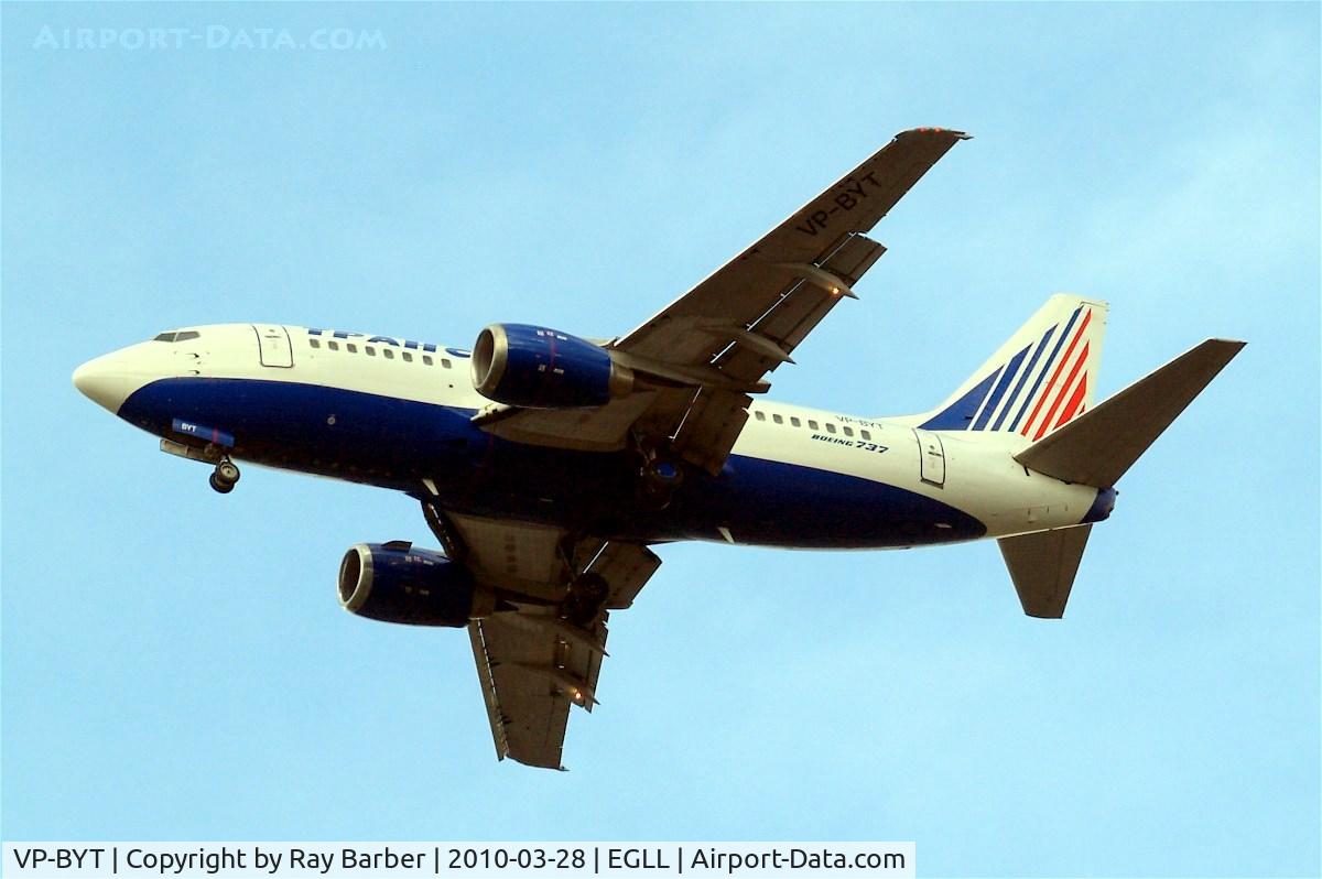 VP-BYT, 1998 Boeing 737-524 C/N 28928, Boeing 737-524 [28928] (Transaero Airlines) Home~G 28/03/2010