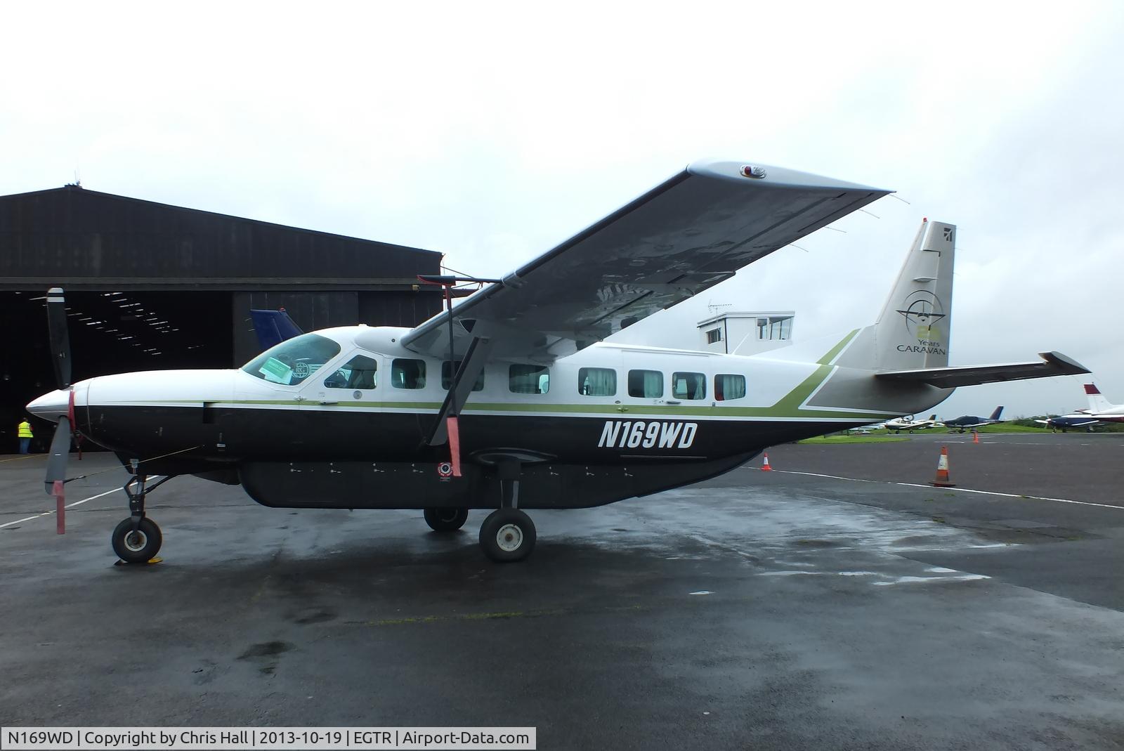 N169WD, Cessna 208B C/N 208B2167, parked at Elstree
