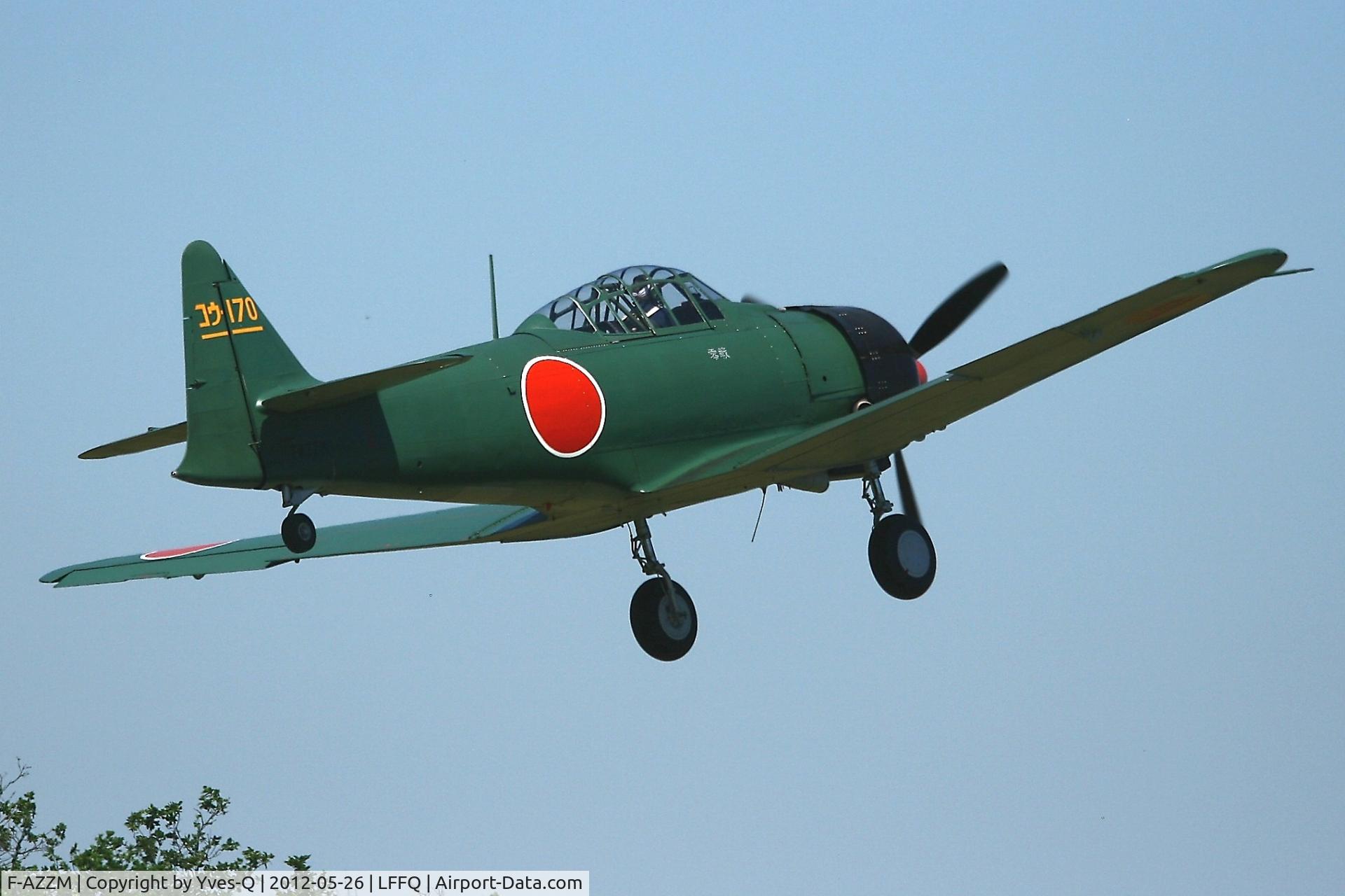 F-AZZM, 2000 North American AT-6B Texan C/N SA-32, North American AT-6B Texan-Zero, AJBS Collection, La Ferté-Alais Airfield (LFFQ) Air Show 2012