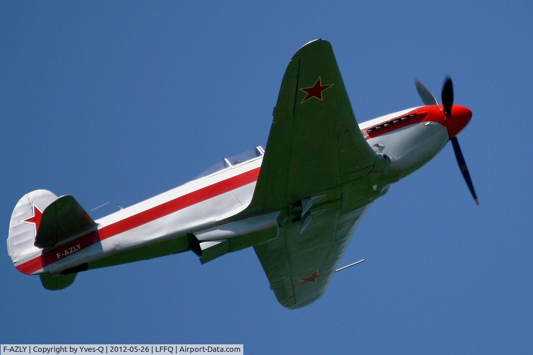F-AZLY, Yakovlev Yak-3U C/N 172890, Yakovlev YAK-3U, La Ferté-Alais Airfield (LFFQ) Air Show 2012