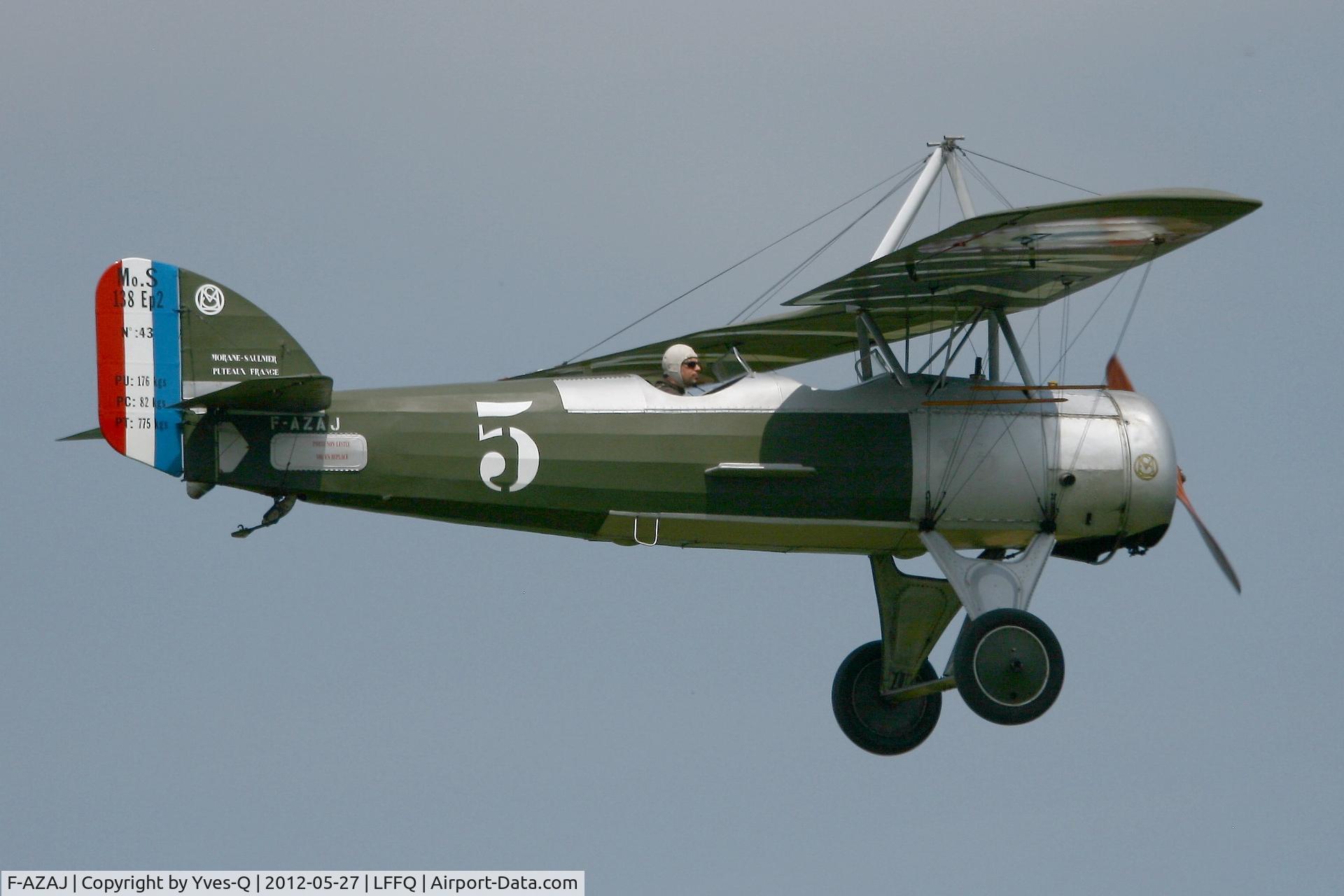 F-AZAJ, 1927 Morane-Saulnier MS-138EP-2 C/N 3220/138, Morane-Saulnier MS-138EP-2, La Ferté-Alais Airfield (LFFQ) Air Show 2012