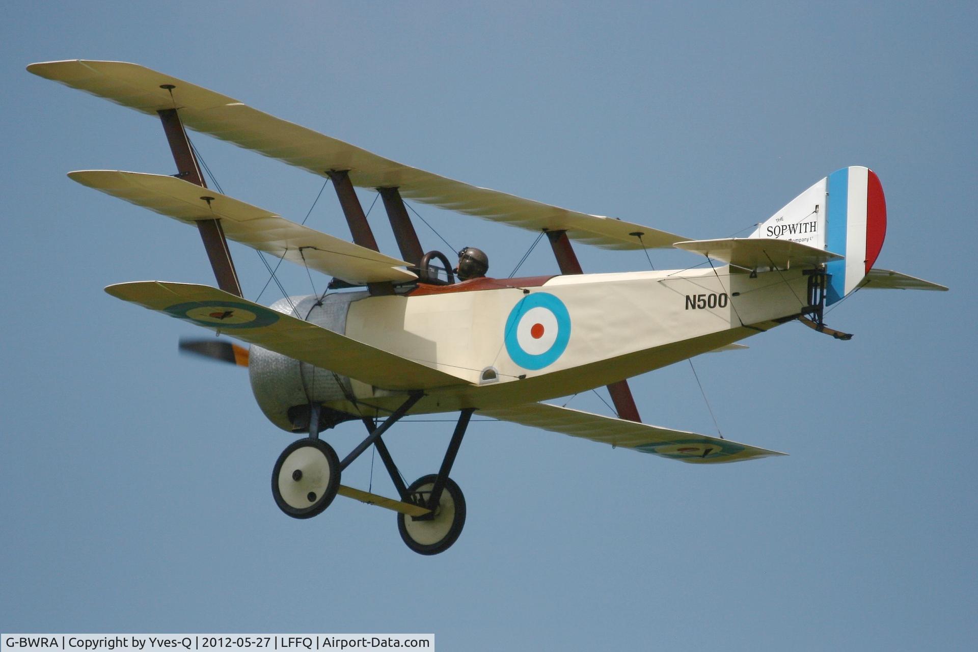 G-BWRA, 1988 Sopwith Triplane Replica C/N PFA 021-10035, Sopwith Triplane Replica, La Ferté-Alais Airfield (LFFQ) Air Show 2012