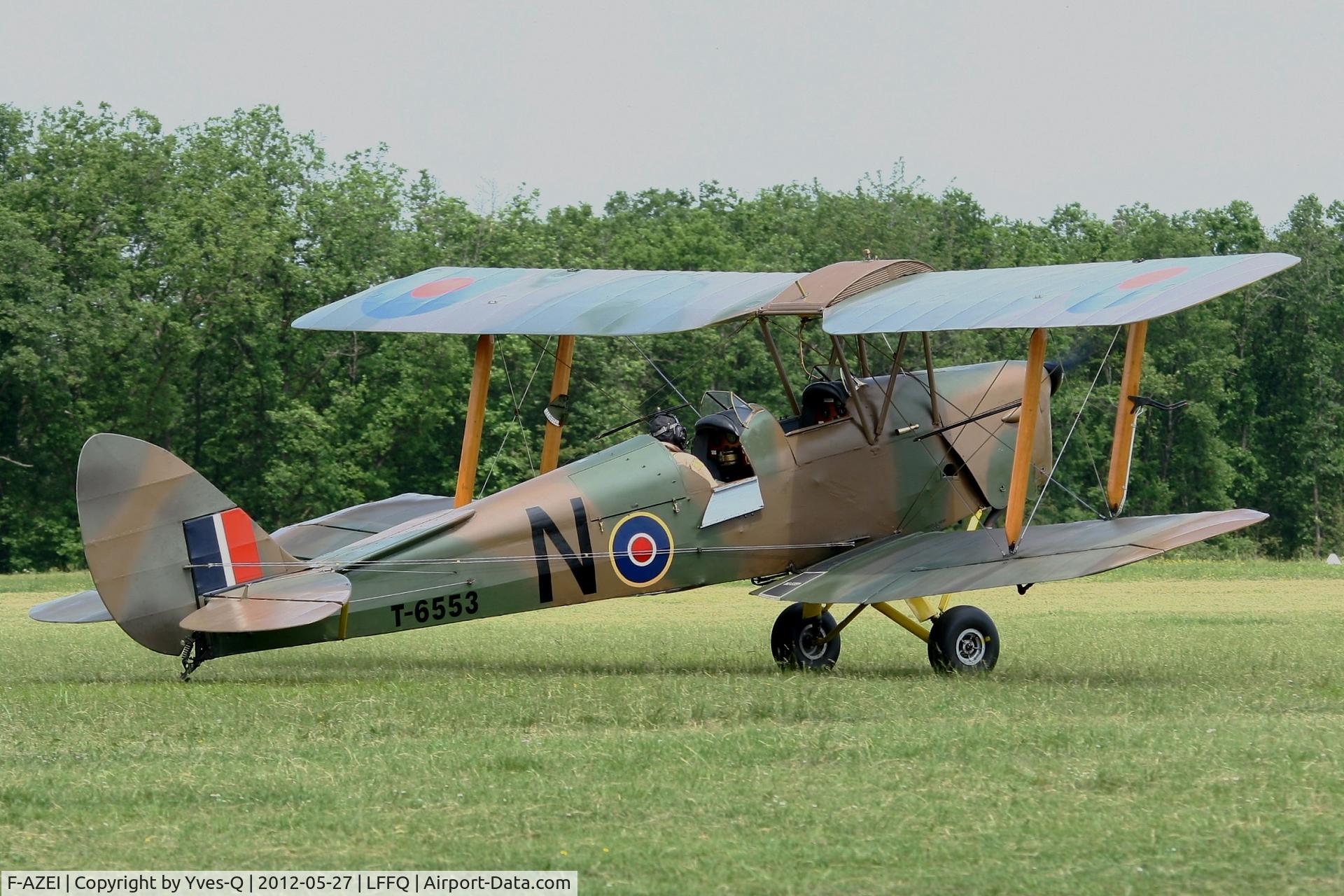 F-AZEI, 1941 De Havilland DH-82A Tiger Moth II C/N 84882, De Havilland DH-82A Tiger Moth II, La Ferté-Alais Airfield (LFFQ) Air Show 2012