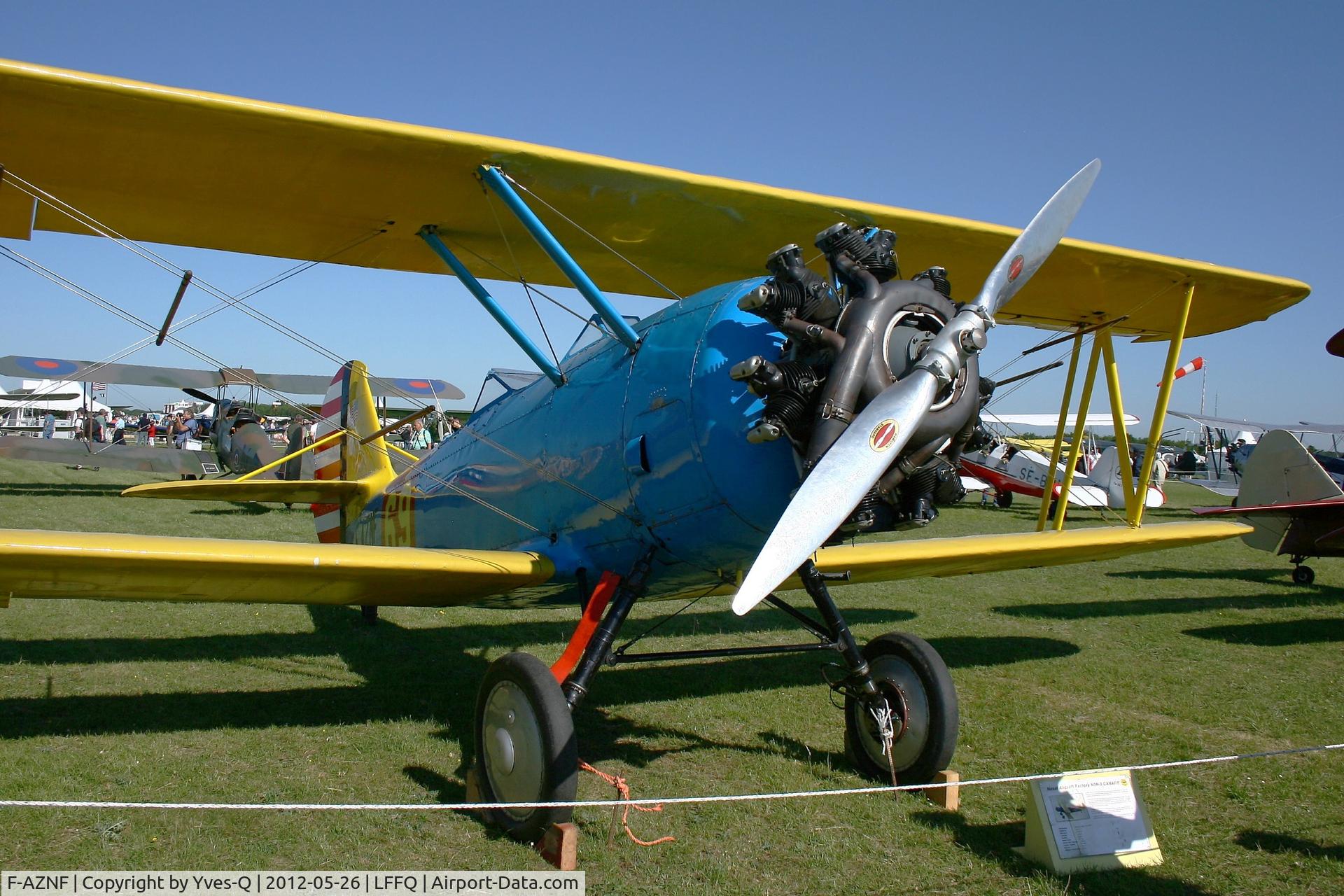 F-AZNF, Naval Aircraft Factory N3N-3 C/N 2909, Naval Aircraft Factory N3N-3, AJBS Collection,  La Ferte-Alais Airfield (LFFQ) Air Show 2012