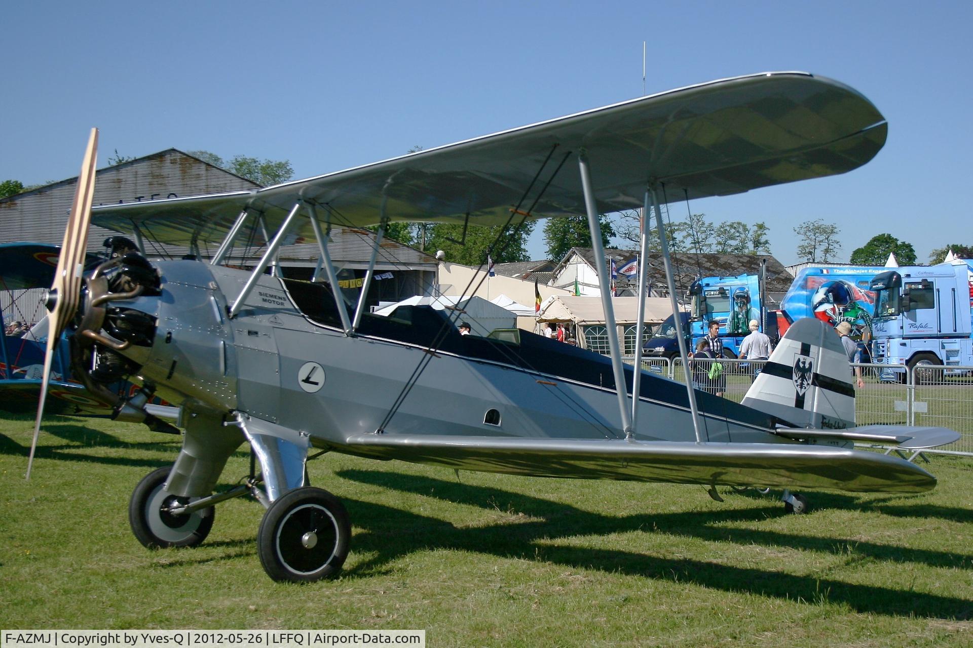 F-AZMJ, 1940 Focke-Wulf Fw-44J Stieglitz C/N 2782, Focke-Wulf Fw-44J Stieglitz, Static Display, La Ferté-Alais Airfield (LFFQ) Air Show 2012
