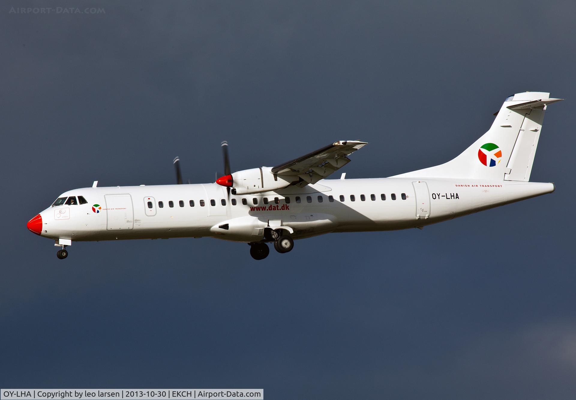 OY-LHA, 1997 ATR 72-202 C/N 508, App to R-22L Copenhagen Kastrup 
30.10.13