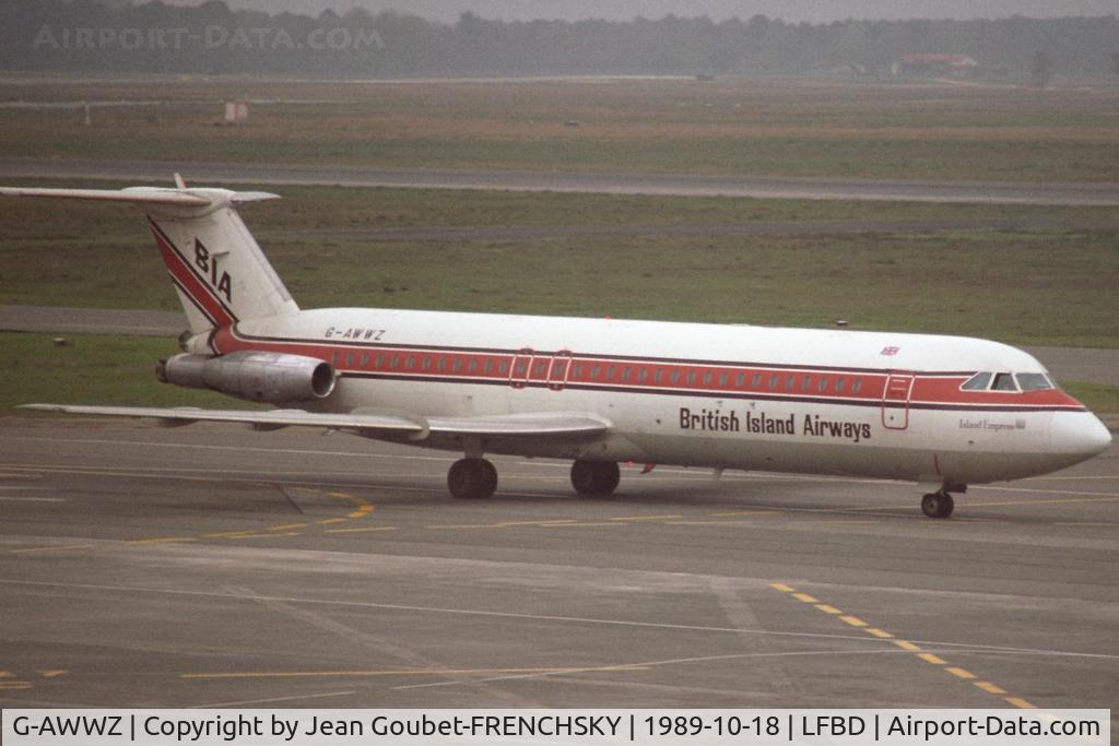 G-AWWZ, 1969 BAC 111-509EW One-Eleven C/N BAC.186, British Island Airways 