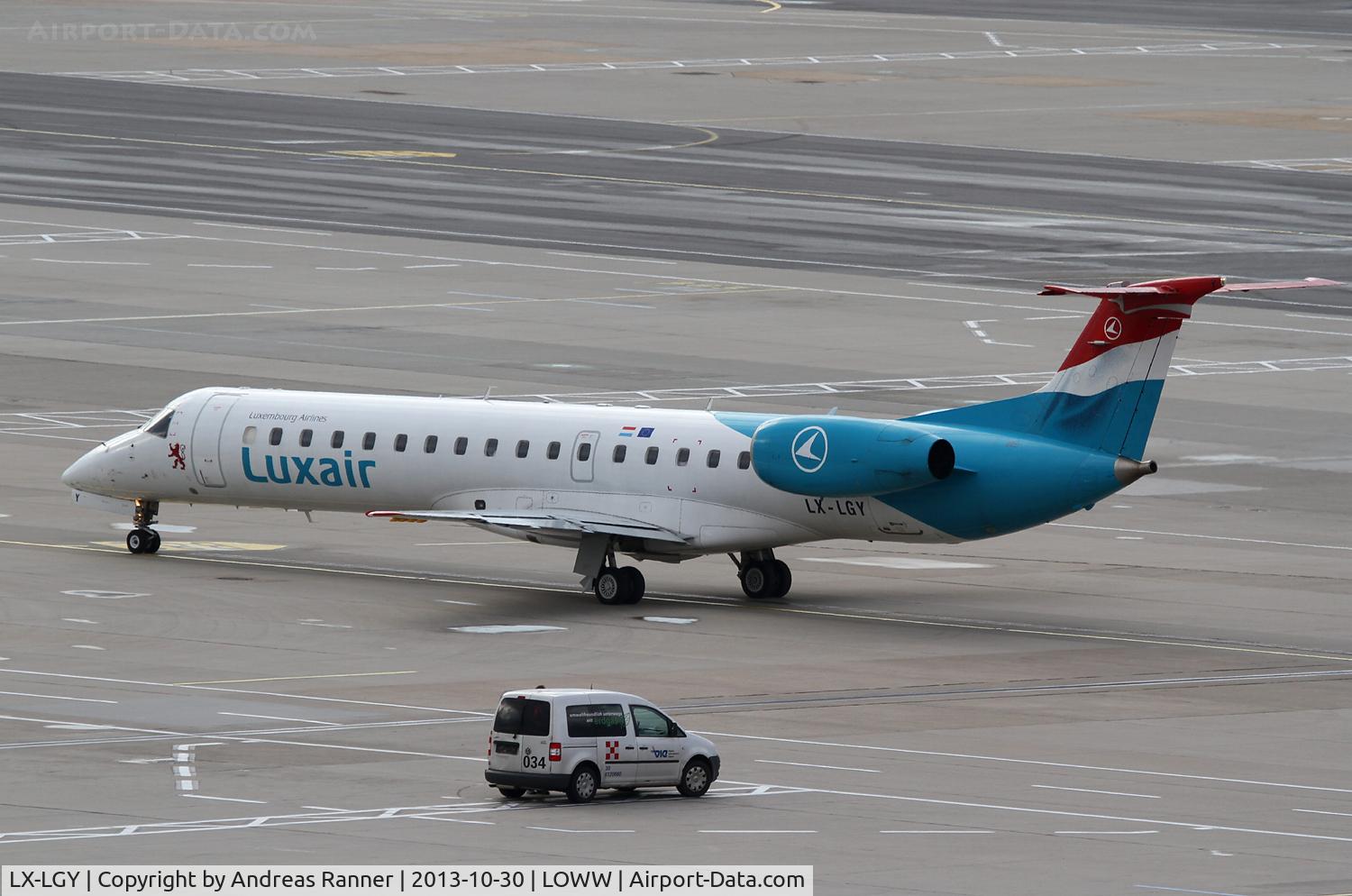 LX-LGY, 2000 Embraer EMB-145LU (ERJ-145LU) C/N 145242, Luxair ERJ145