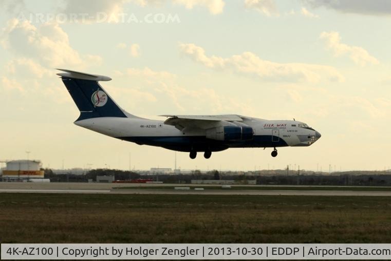 4K-AZ100, Ilyushin Il-76TD-90VD C/N 2073421708, A prehistoric dragon is floating down to LEJ......