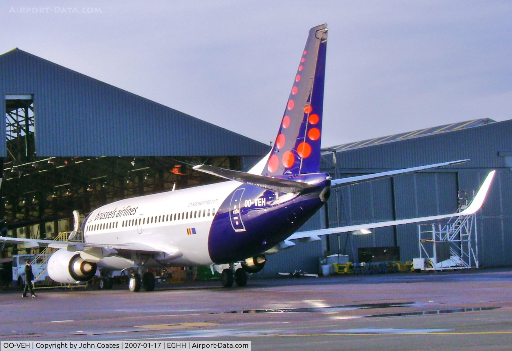 OO-VEH, 1998 Boeing 737-36N C/N 28571, Exiting paintshop after respray to Brussels Airlines livery