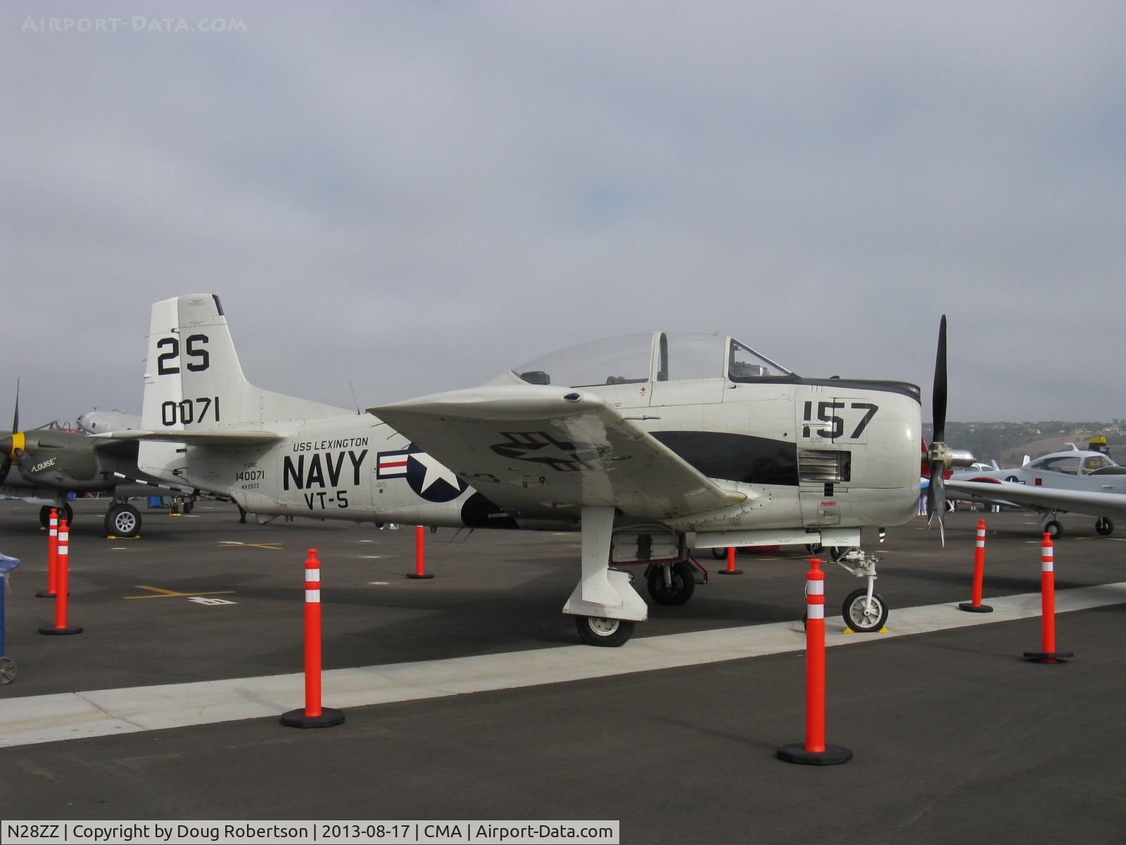 N28ZZ, 1958 North American T-28C Trojan C/N 226-19 (140071), 1958 North American T-28C TROJAN, Wright R-1820 1,425 Hp, arresting hook version