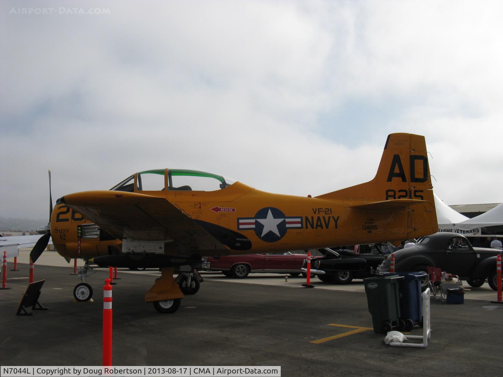 N7044L, 1955 North American T-28B Trojan C/N 200-286 (138215), 1955 North American T-28B 'Suzy Q II', Wright R-1820-86 1,425 Hp