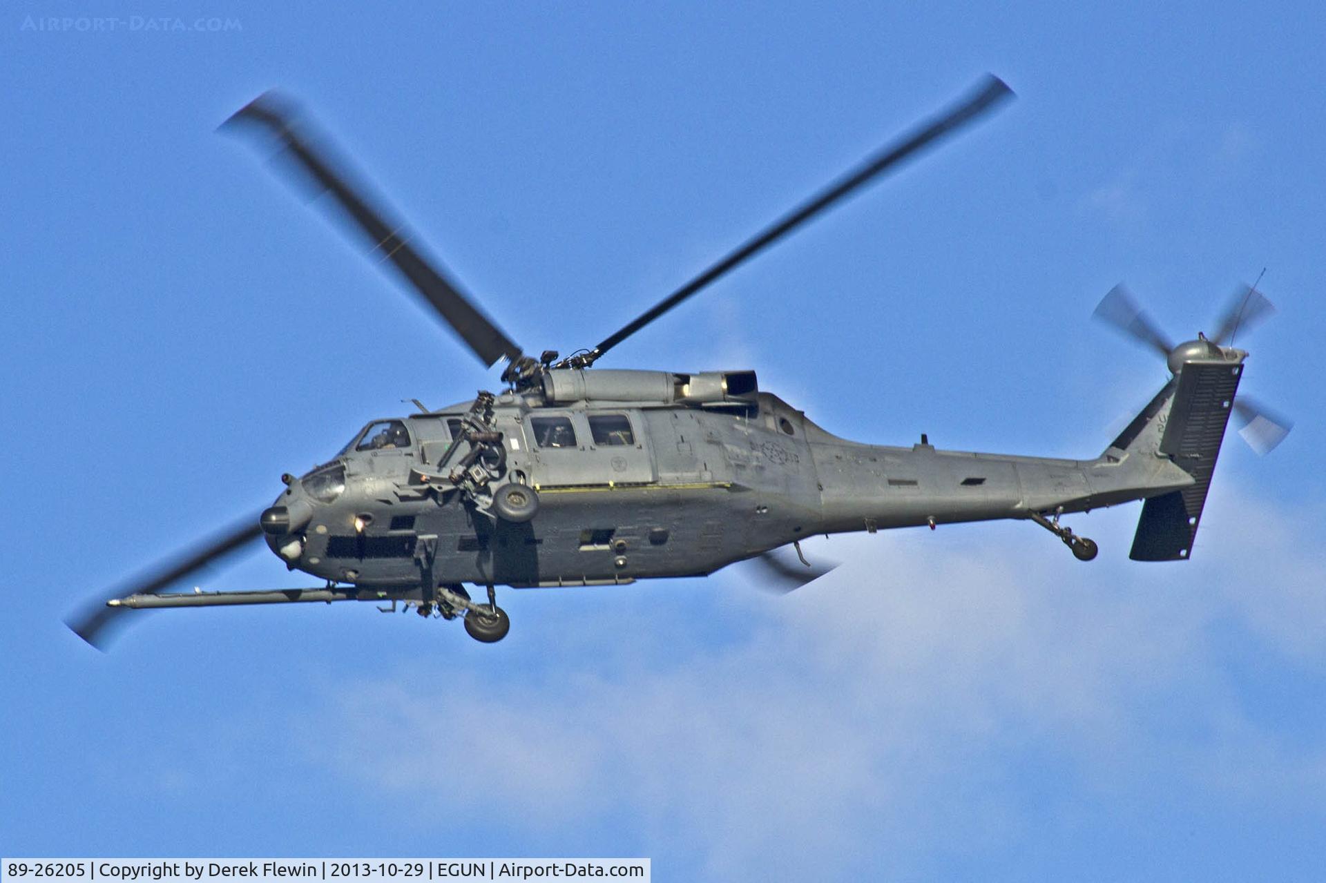 89-26205, 1989 Sikorsky HH-60G Pave Hawk C/N 70-1434, Lakenheath based HH-60G Pave Hawk in the circuit at EGUN.