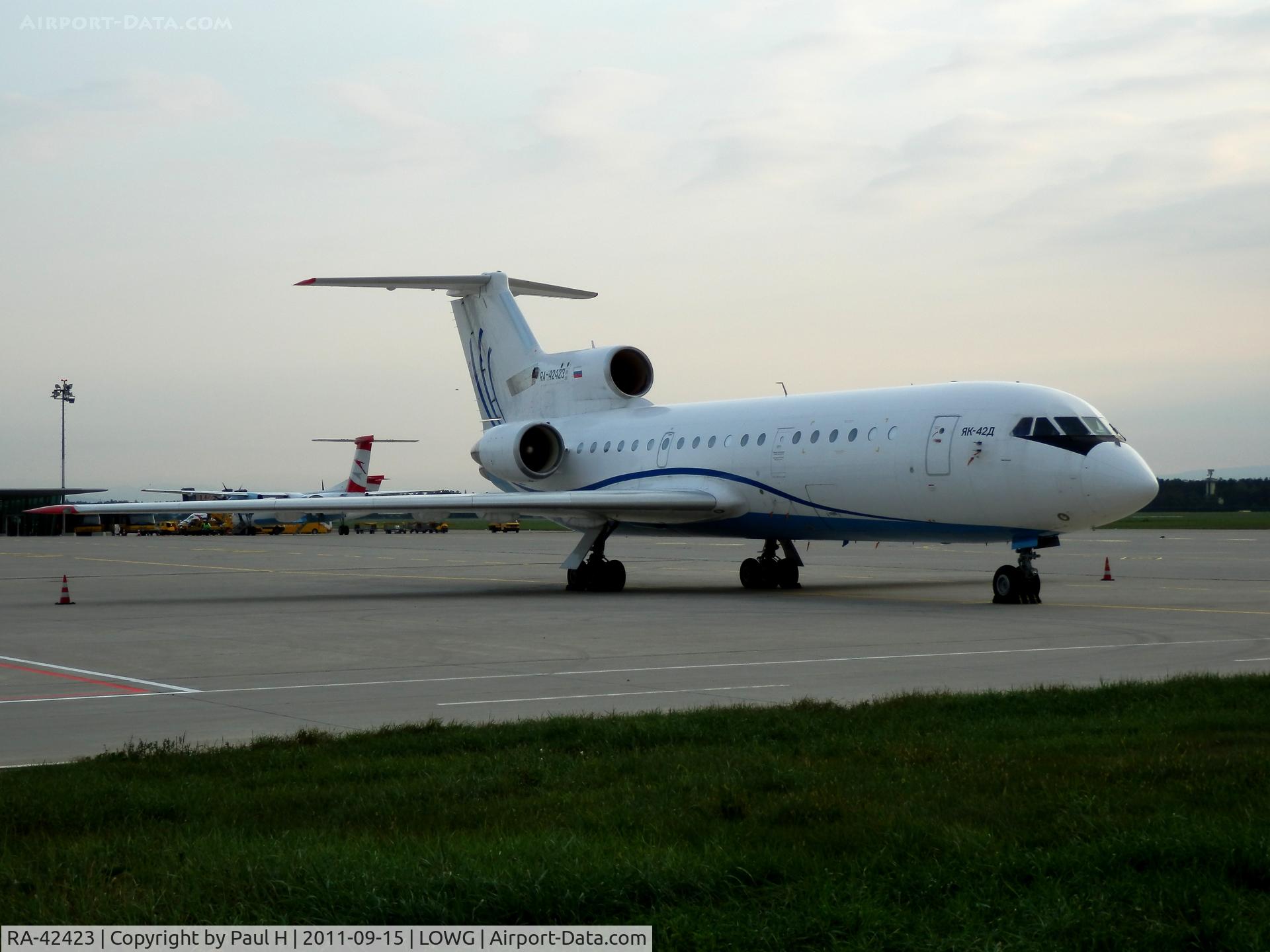 RA-42423, 1992 Yakovlev Yak-42D C/N 4216606, Football charter