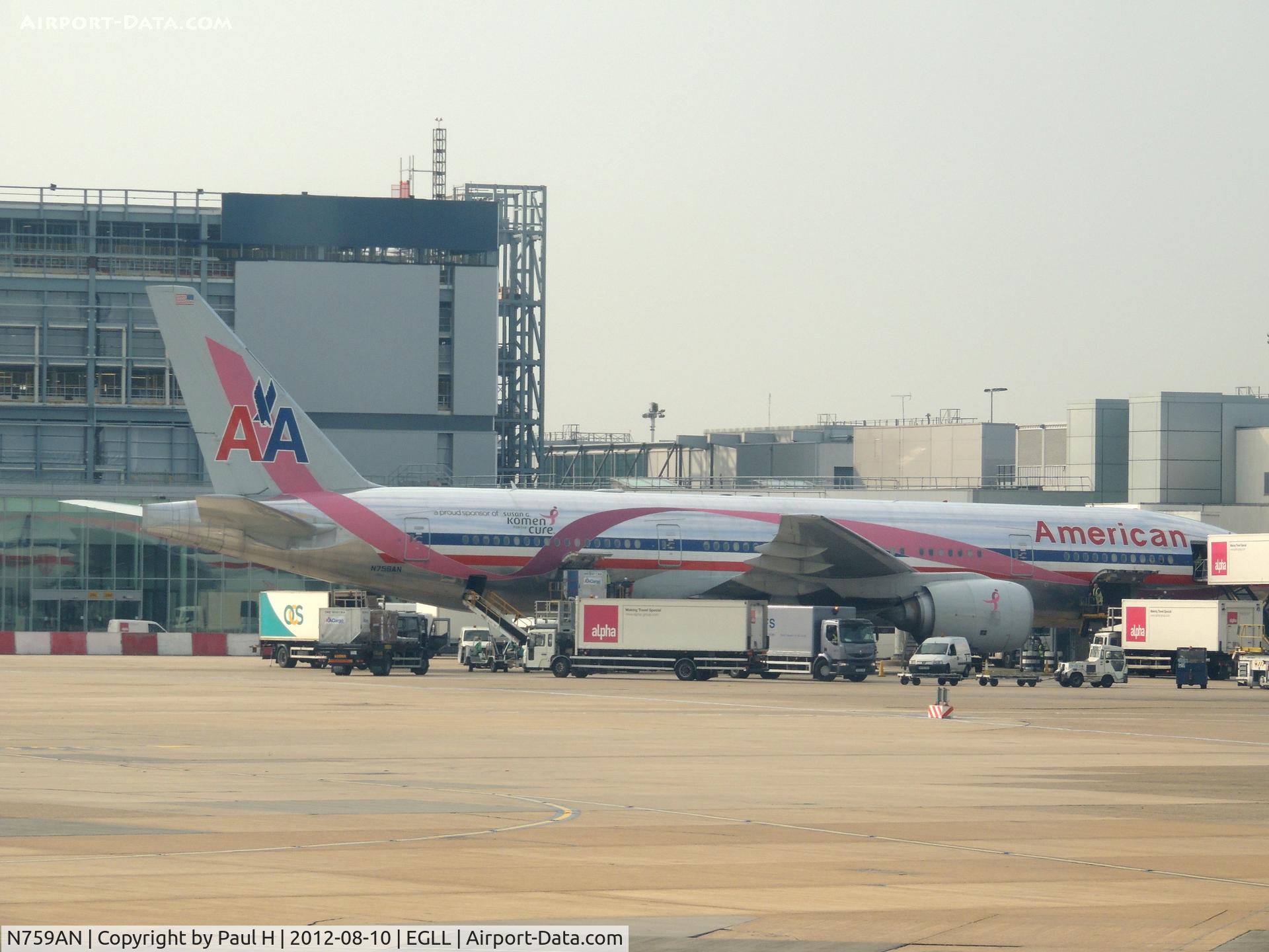 N759AN, 2001 Boeing 777-223/ER C/N 32638, American Airlines B777-200LR, special livery