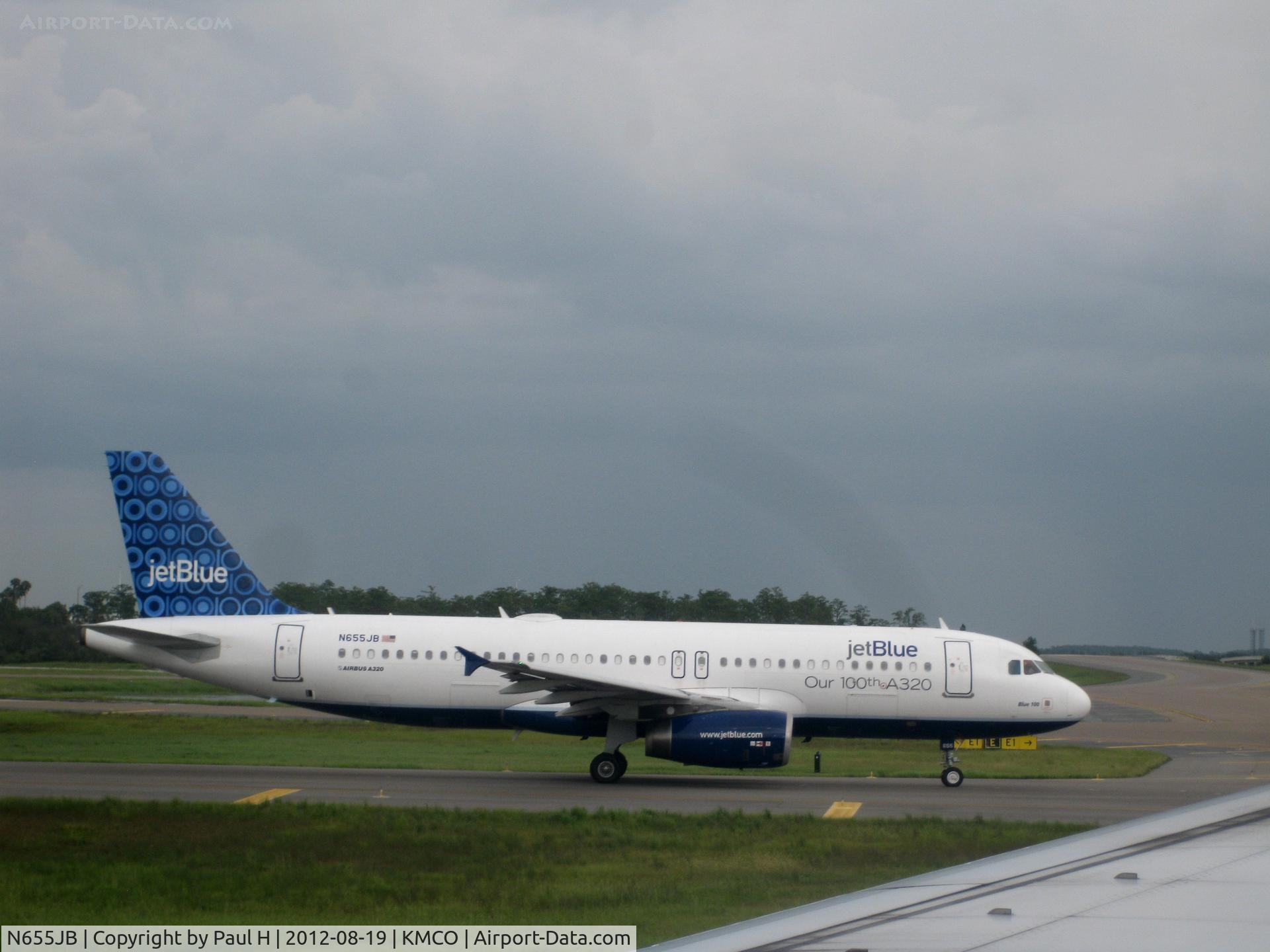N655JB, 2007 Airbus A320-232 C/N 3072, 100th A-320 of JetBlue, special livery