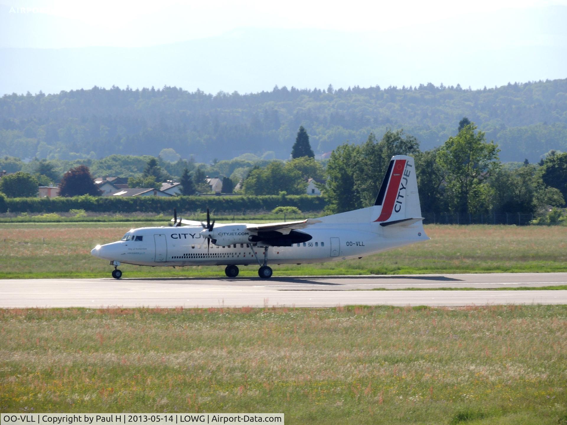 OO-VLL, 1989 Fokker 50 C/N 20144, Short take-off
