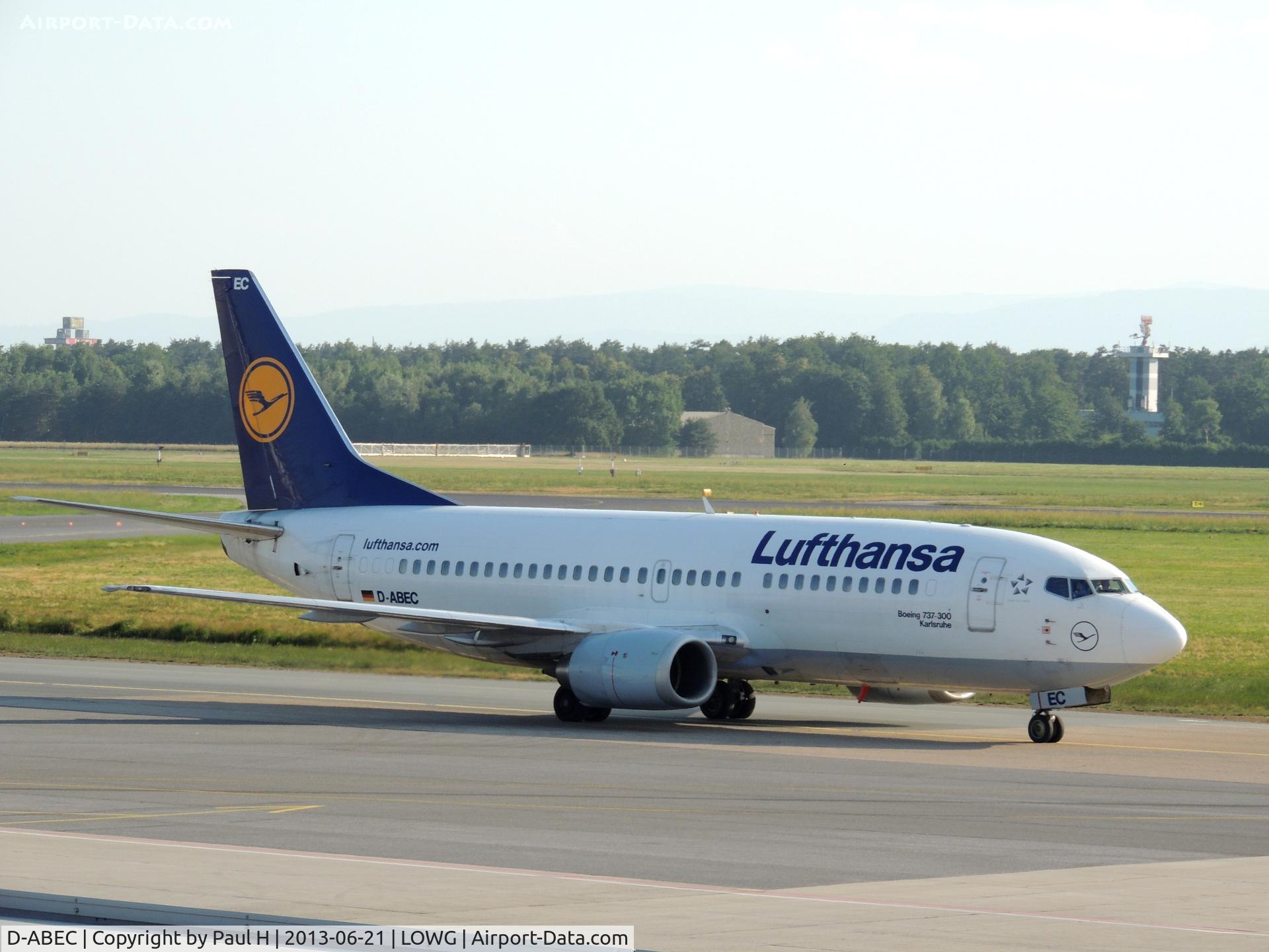 D-ABEC, 1991 Boeing 737-330 C/N 25149, In the sunset