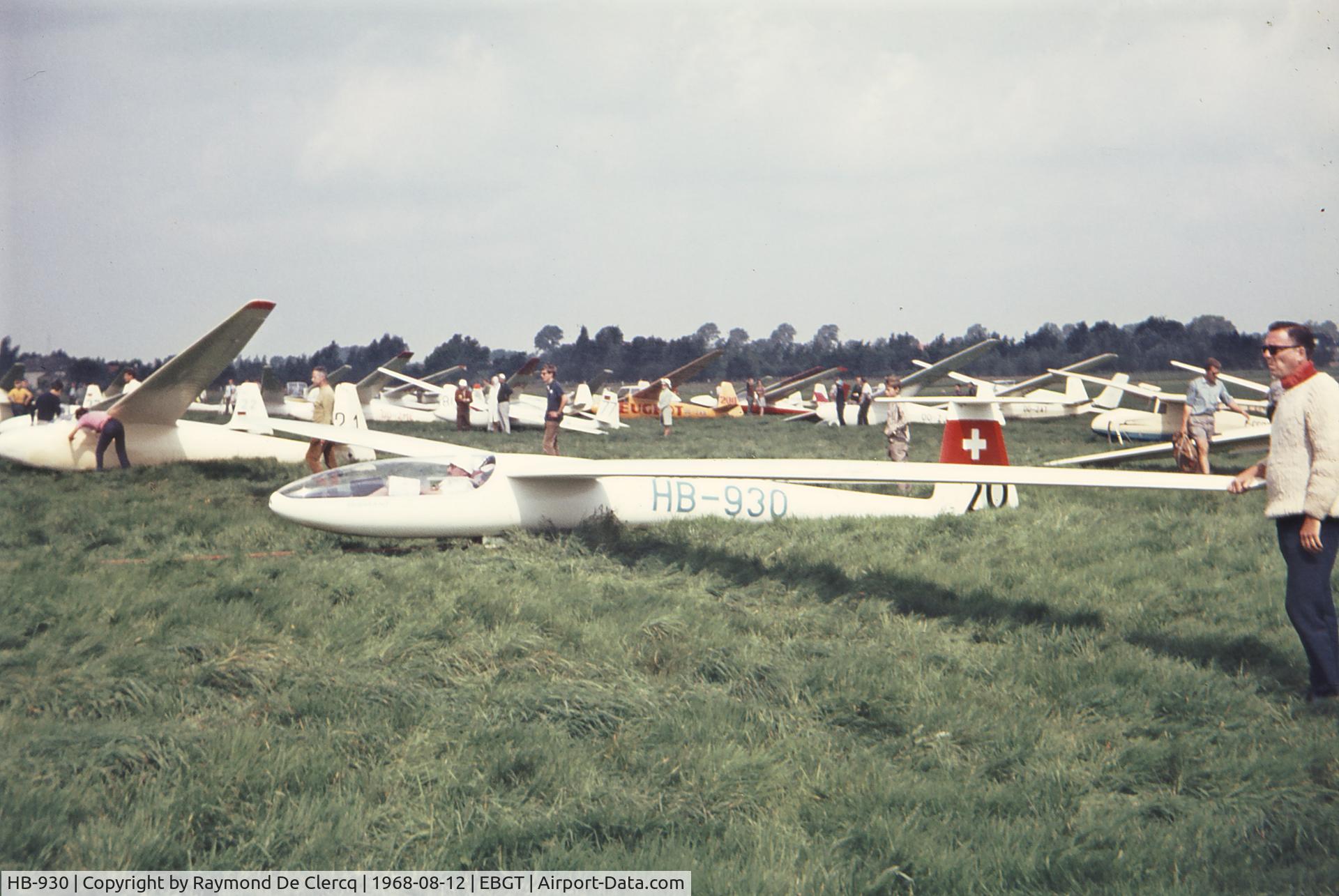 HB-930, FFA Diamant HBV 18 C/N Not Found HB-930, Glider Championship Gent  on 12-8-68