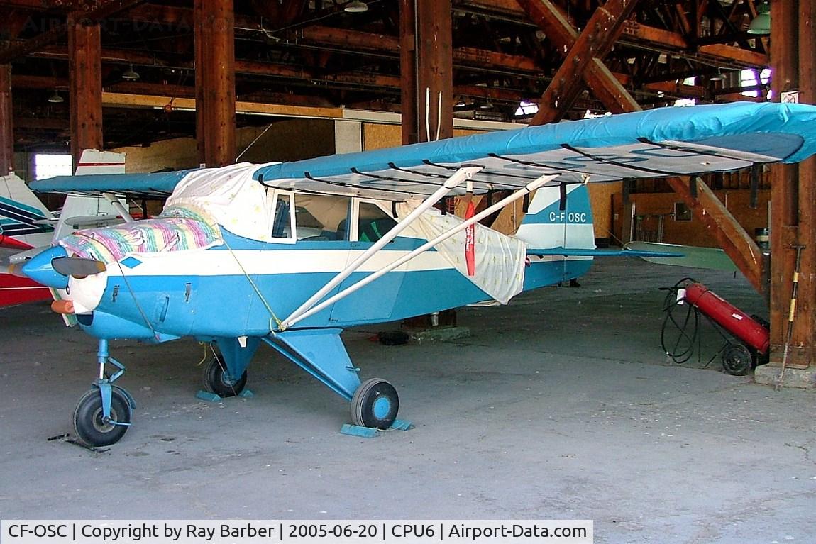 CF-OSC, 1958 Piper PA-22-160 Tri Pacer C/N 22-6441, Piper PA-22-160 Tri-Pacer [22-6441] Tyendinaga-Mohawk~C 20/06/2005. Marked C-FOSC.