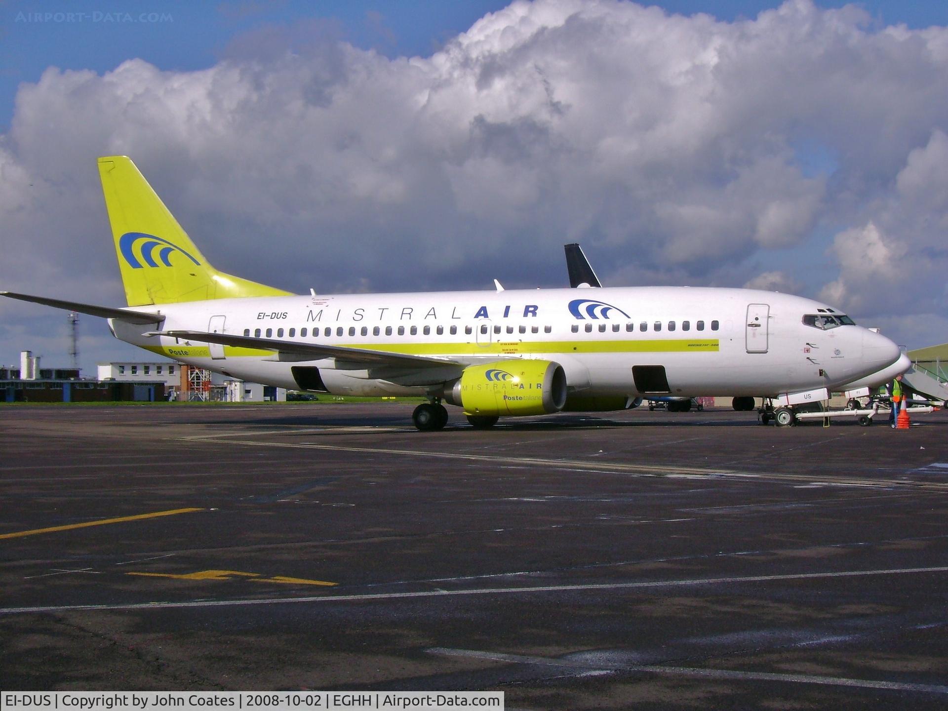 EI-DUS, 1988 Boeing 737-3M8(QC) C/N 24021, Holiday charter parked on main apron