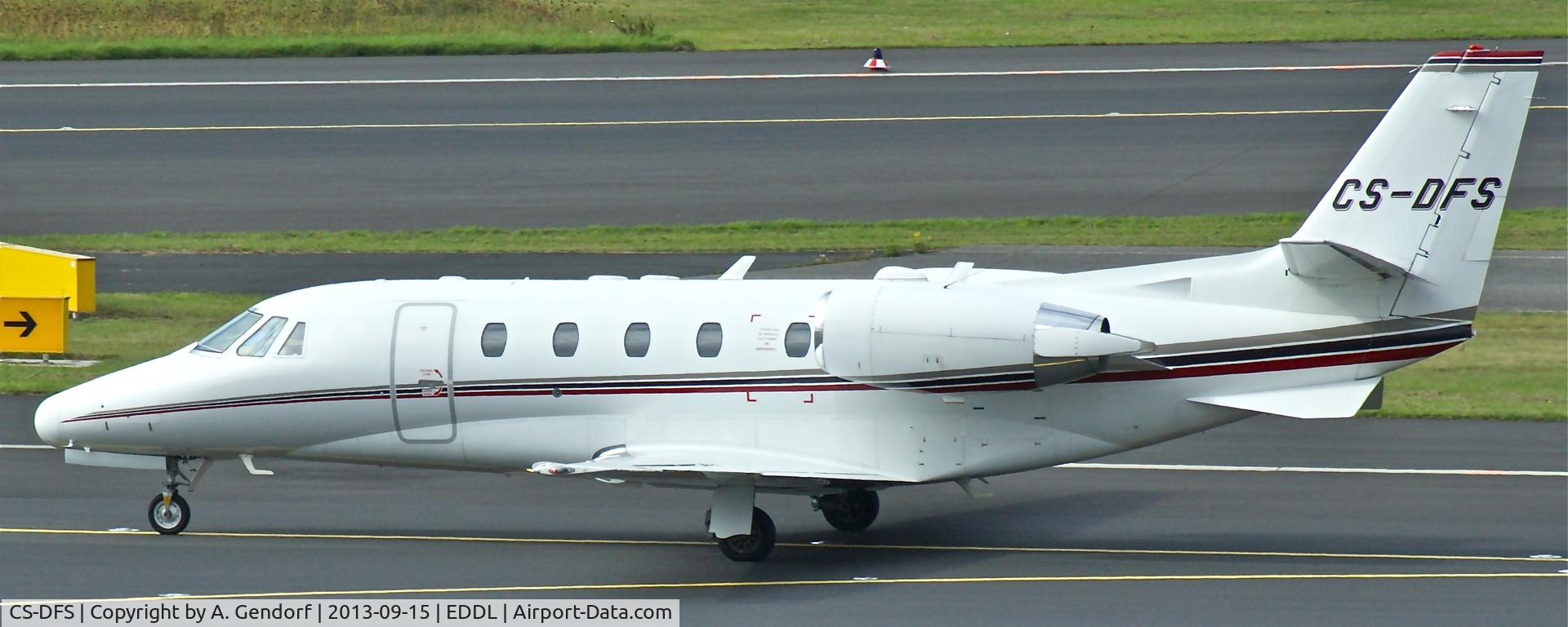 CS-DFS, 2004 Cessna 560XL Citation Excel C/N 560-5372, Net Jets Europe (untitled), is here on the runway, shortly after touch down at Düsseldorf Int´l(EDDL)