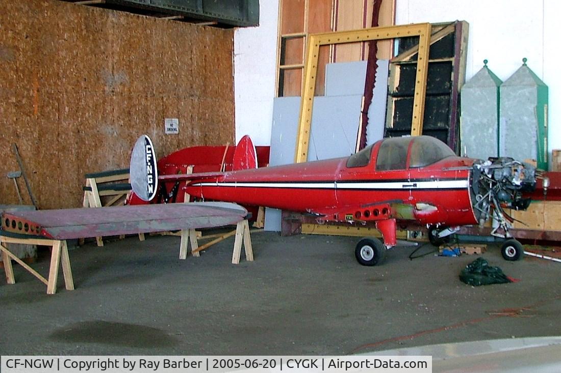 CF-NGW, 1946 Erco 415C Ercoupe C/N 3639, Erco 415C Ercoupe [3639] Kingston~C 20/06/2005. Dismantled possibly on re-build.