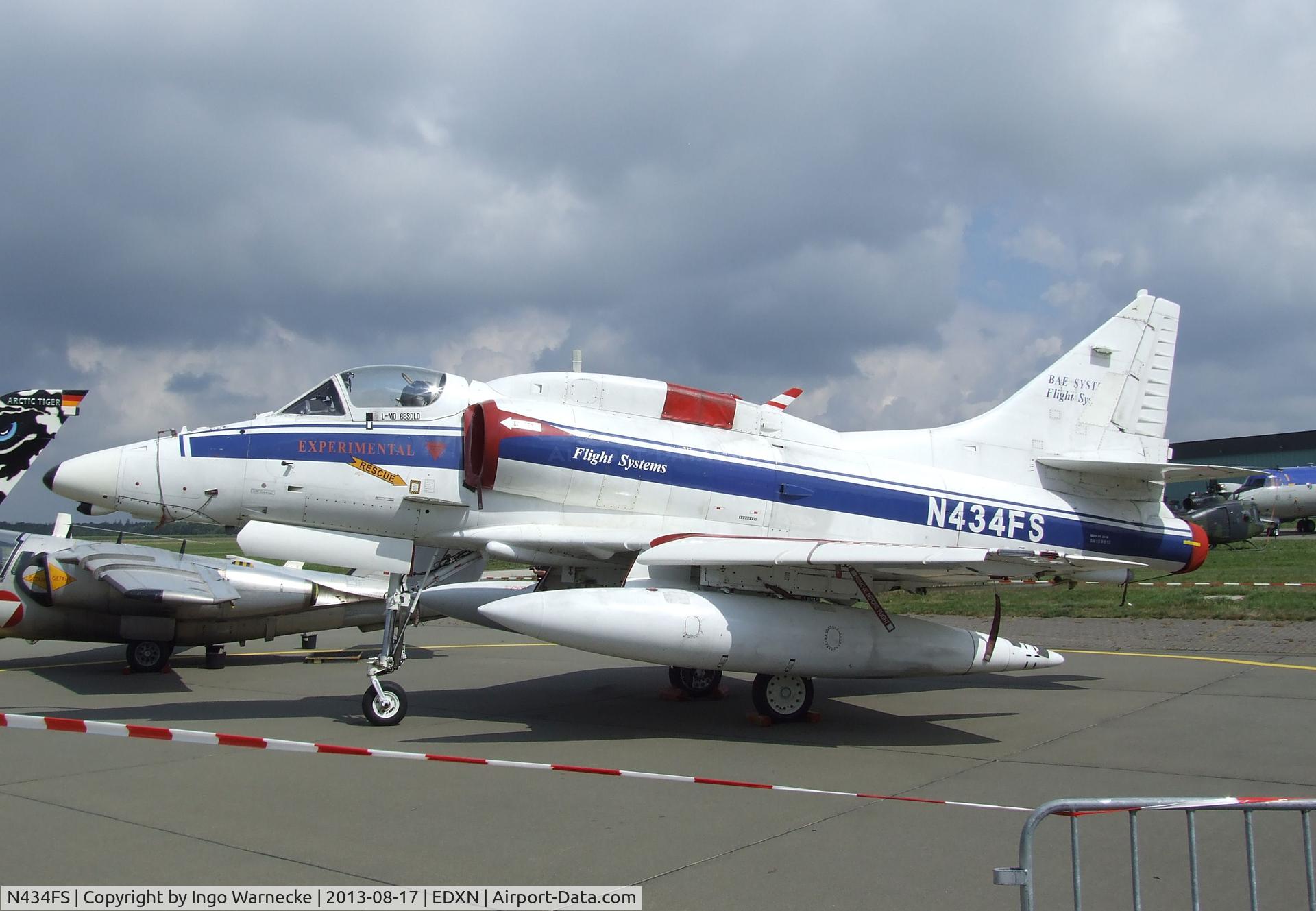 N434FS, 1972 Douglas A-4N Skyhawk C/N 14514, Douglas A-4N Skyhawk of Flight Systems at the Spottersday of the Nordholz Airday 2013 celebrationg 100 Years of German Naval Aviation at Nordholz Naval Aviation Base