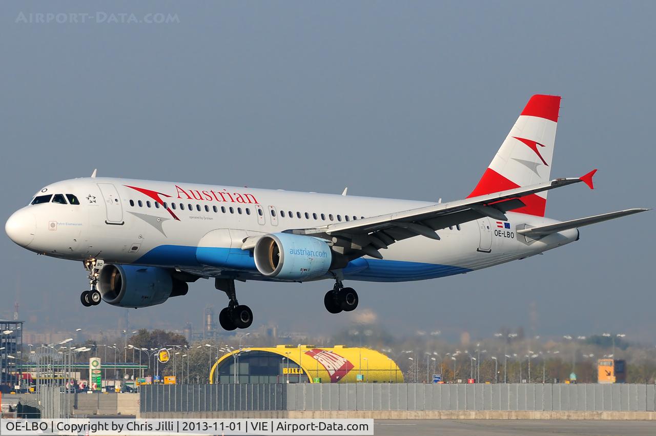 OE-LBO, 1998 Airbus A320-214 C/N 776, Austrian Airlines
