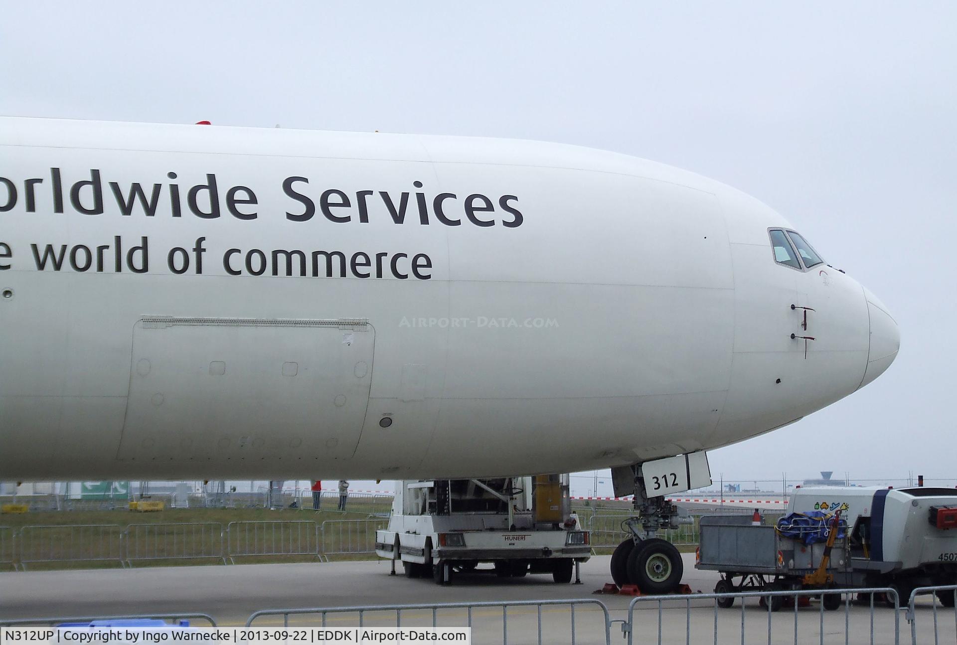 N312UP, 1996 Boeing 767-34AF C/N 27763, Boeing 767-34AF Freighter of UPS at the DLR 2013 air and space day on the side of Cologne airport