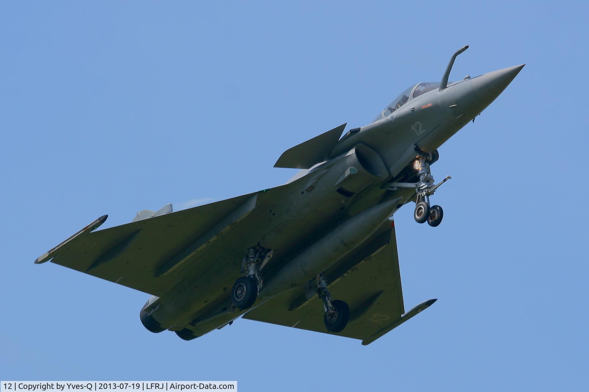 12, Dassault Rafale M C/N 12, French Naval Aviation Dassault Rafale M in Short Approach Rwy 08, Landivisiau Naval Air Base (LFRJ)