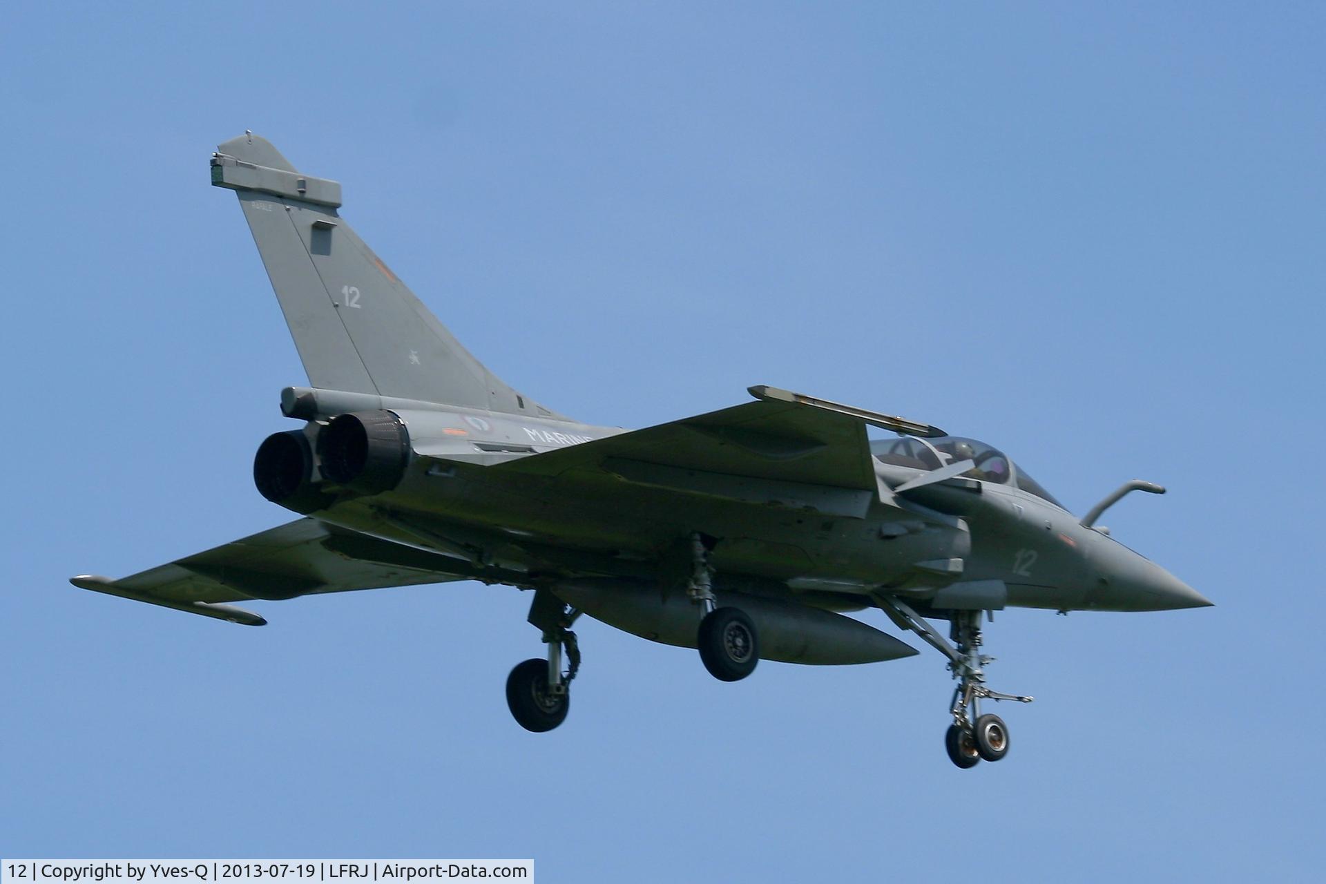 12, Dassault Rafale M C/N 12, French Naval Aviation Dassault Rafale M in Short Approach Rwy 08, Landivisiau Naval Air Base (LFRJ)