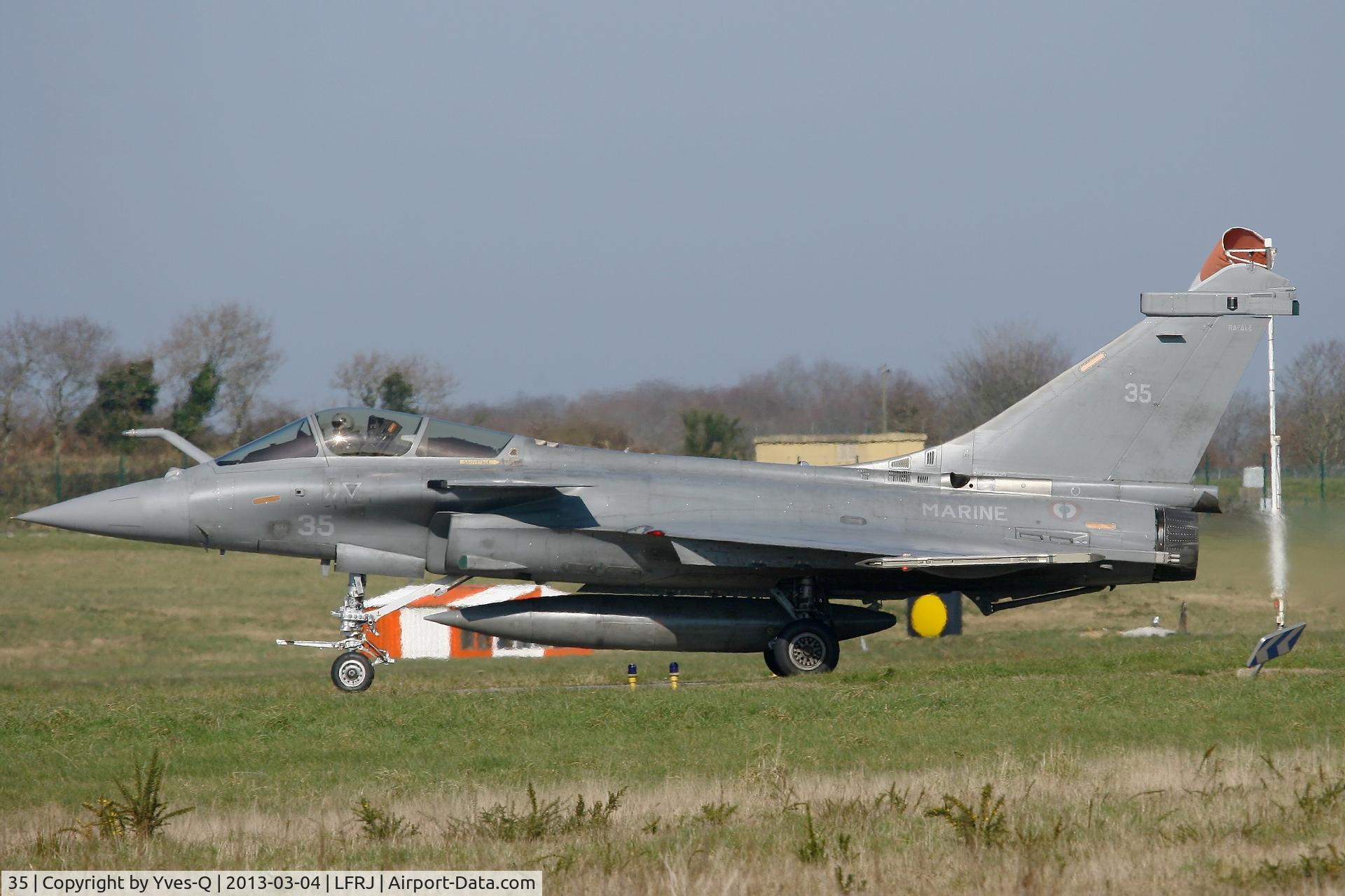 35, 2012 Dassault Rafale M C/N 35, French Naval Aviation Dassault Rafale M before take-off Rwy 08,  Landivisiau Naval Air Base (LFRJ)